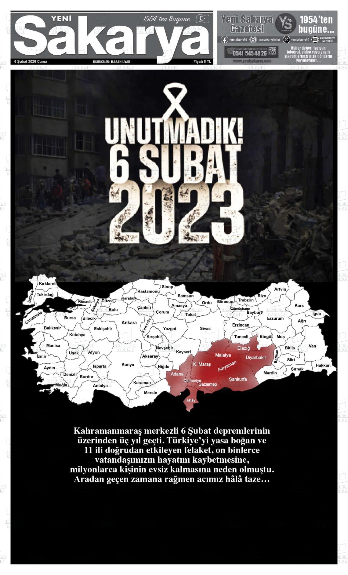 Sakarya Yeni 06.02.2026