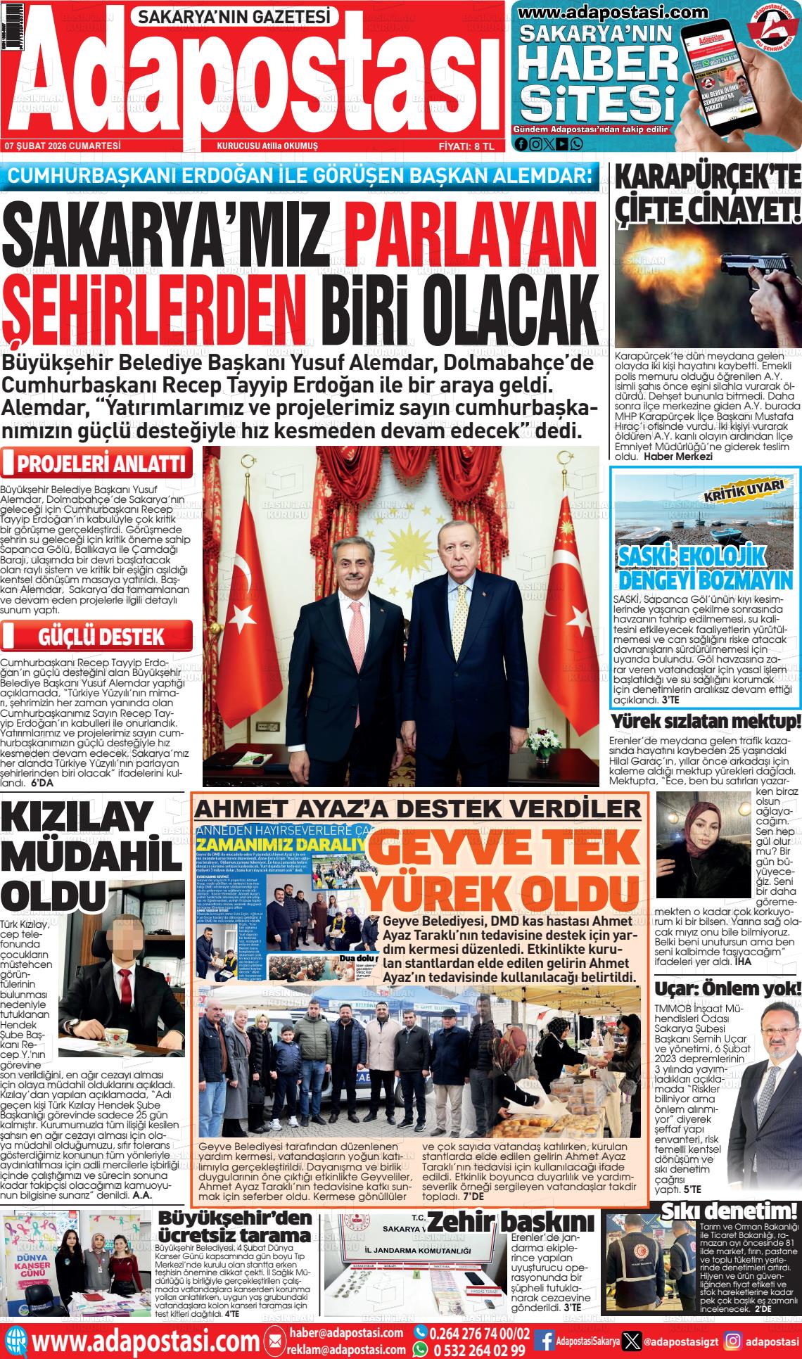 Sakarya Adapostasi 07.02.2026