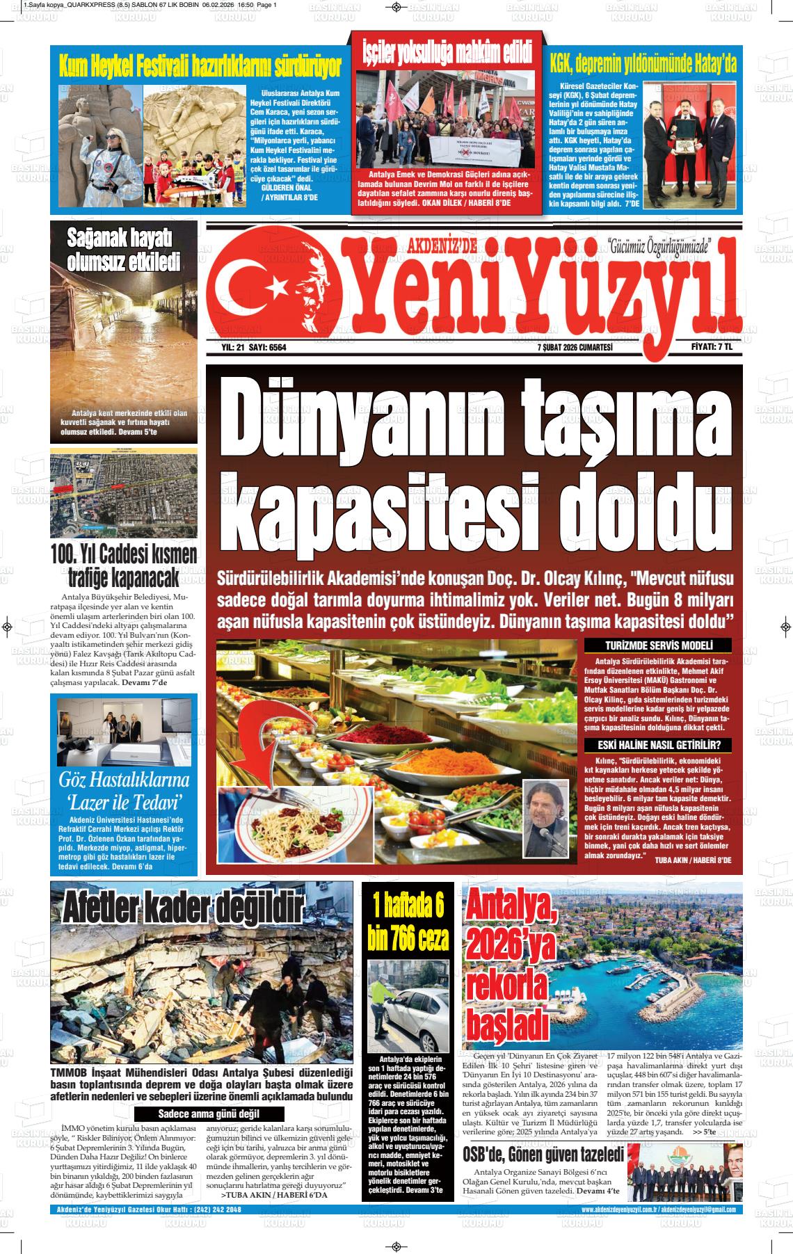 Antalya Akdenizdeyeniyuzyil 07.02.2026