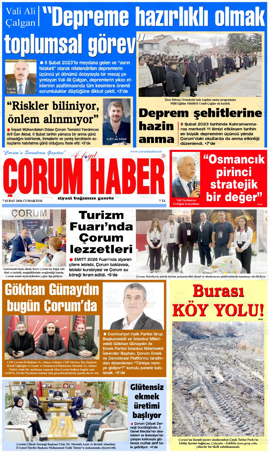 Corum Haber 07.02.2026