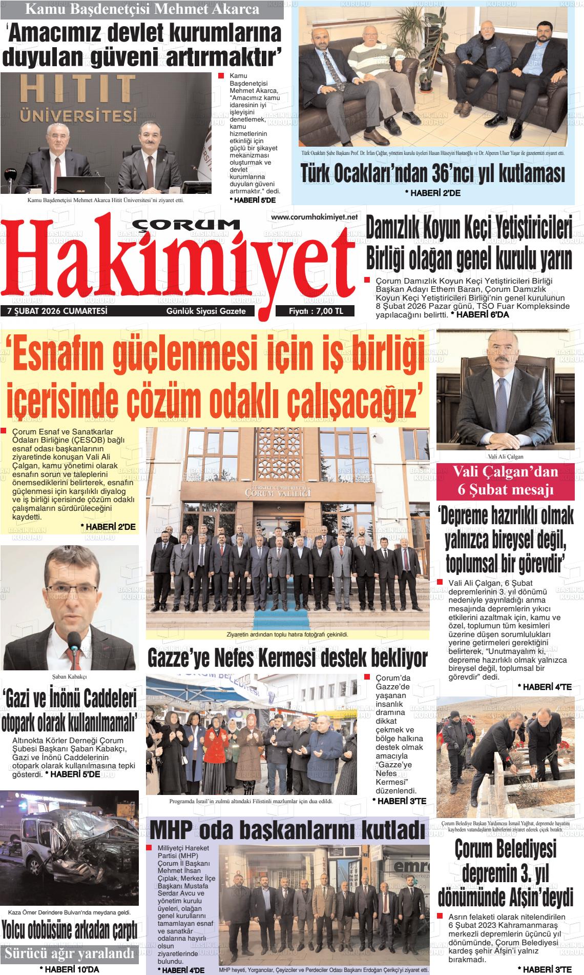 Corum Hakimiyet 07.02.2026
