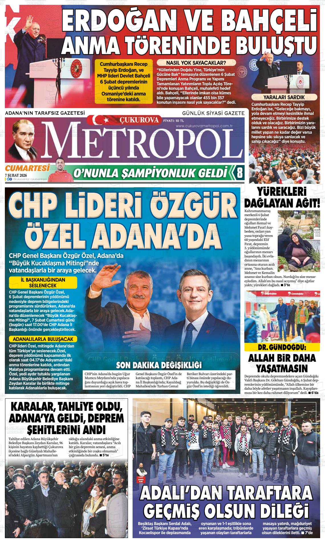 Adana Cukurovametropol 07.02.2026