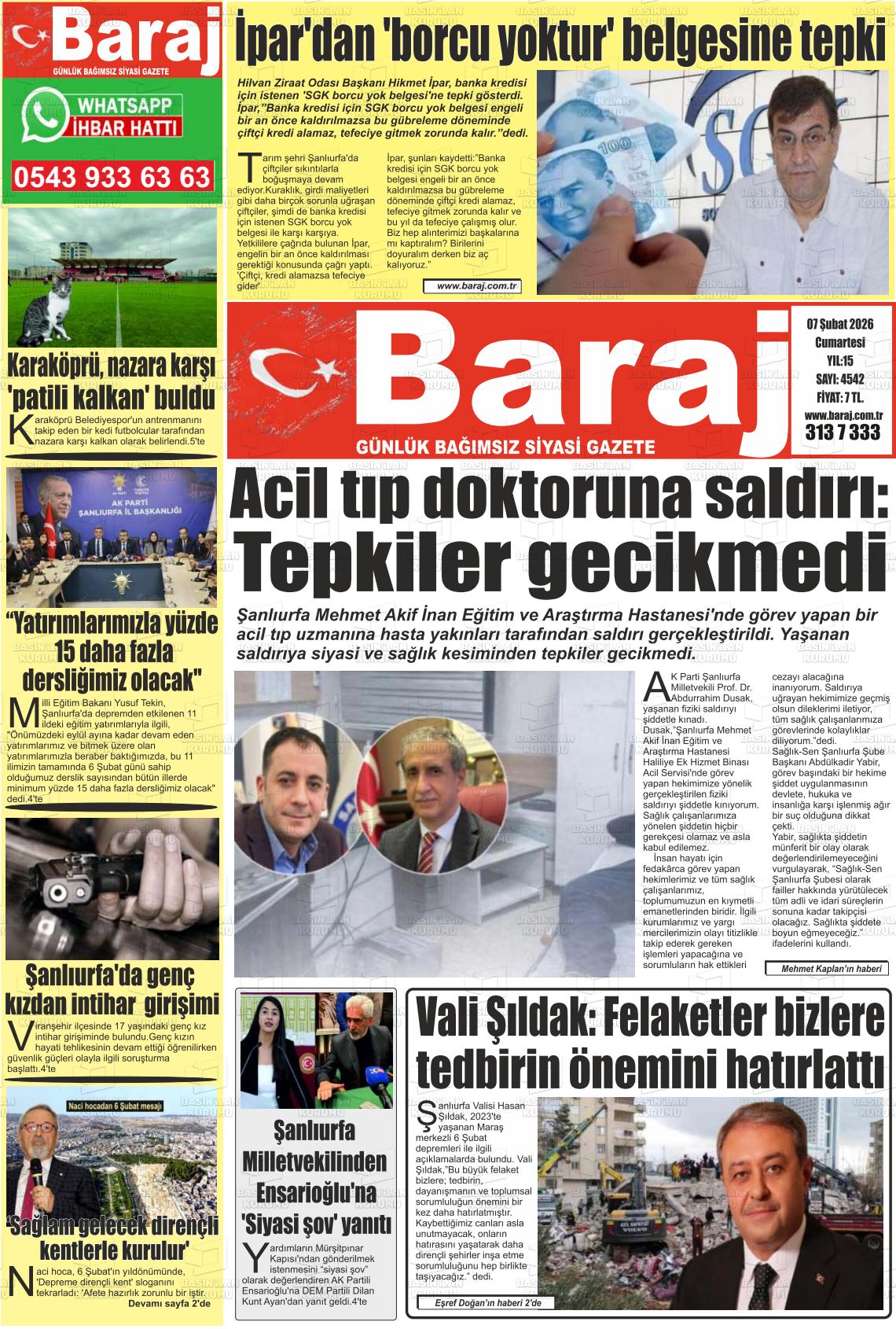 Sanliurfa Dundenbugunesafak 07.02.2026