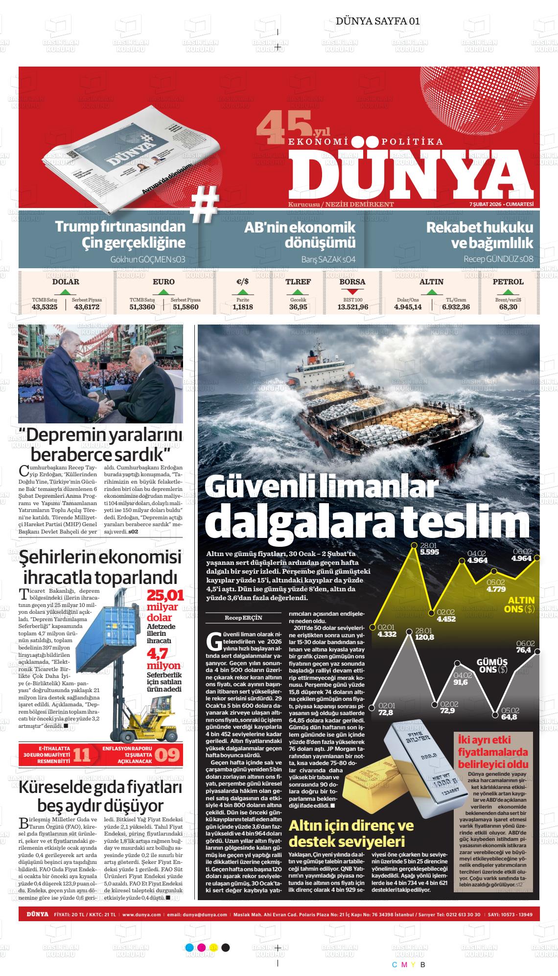 Dünya Gazetesi 07.02.2026