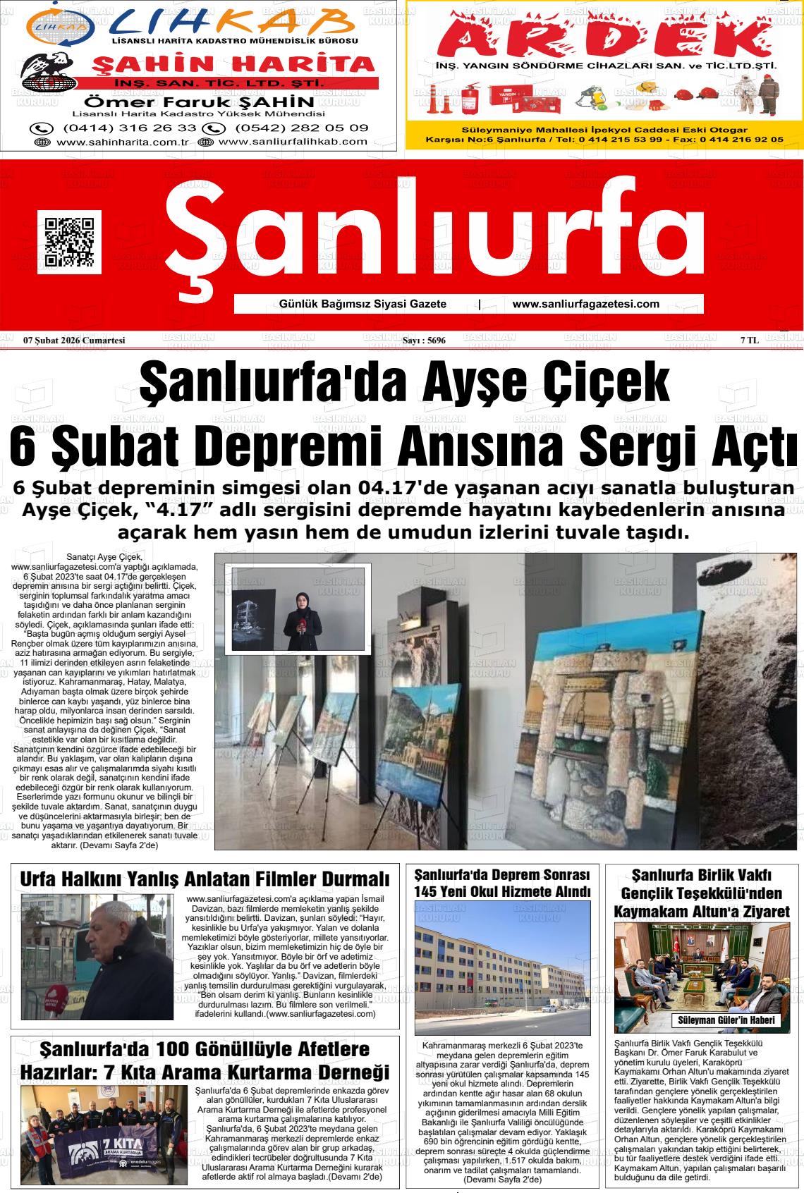 Sanliurfa Dunyadaveturkiyede 07.02.2026