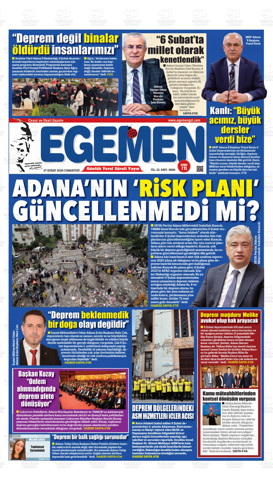 Adana Egemen 07.02.2026