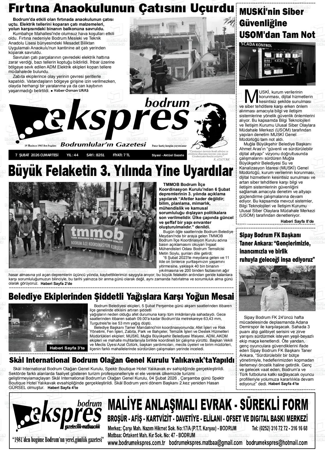 Mugla Ekspresbodrum 07.02.2026