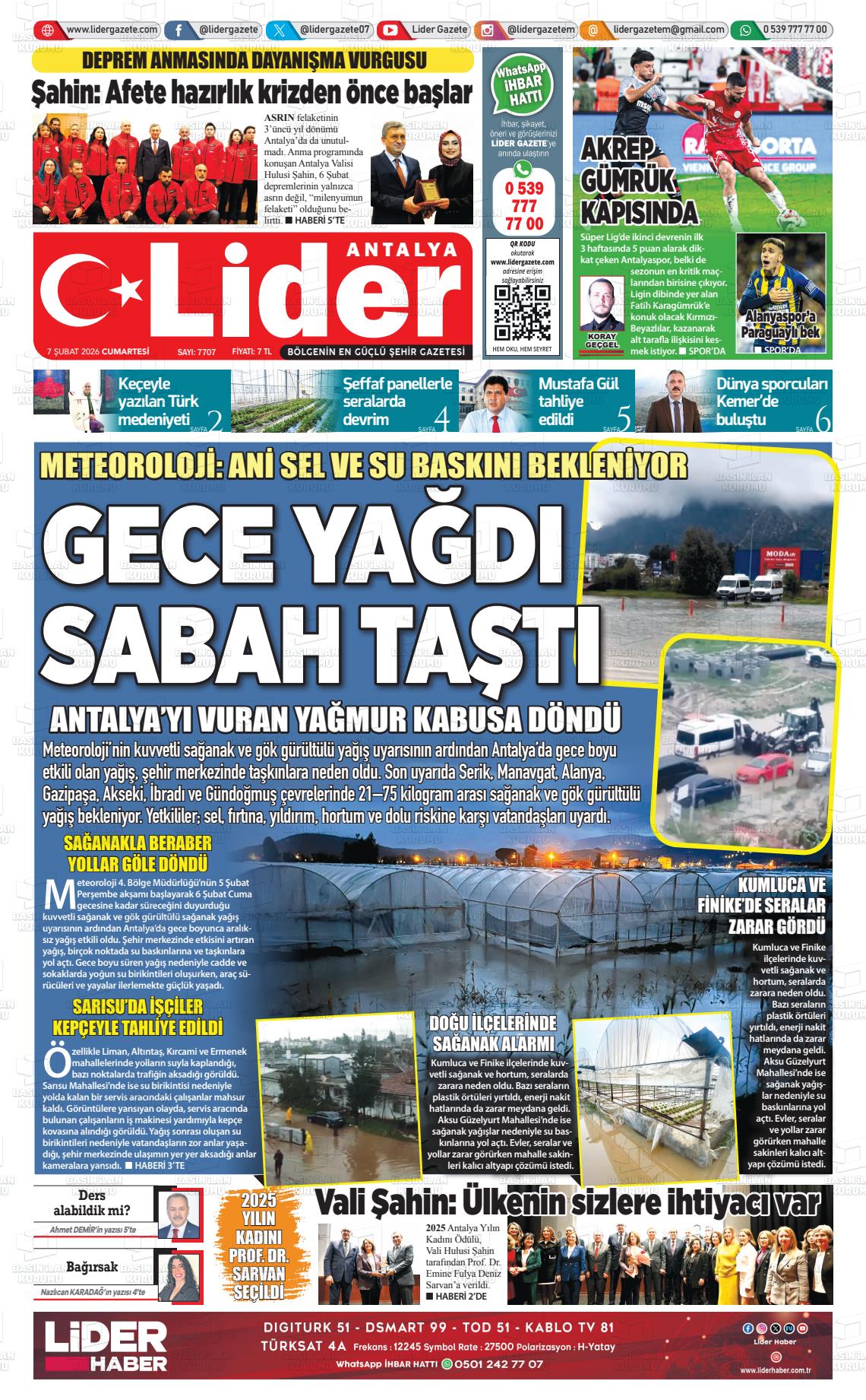 Antalya Gazetebir 07.02.2026