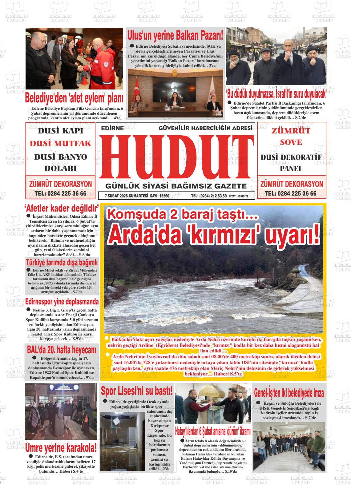 Edirne Hudut 07.02.2026