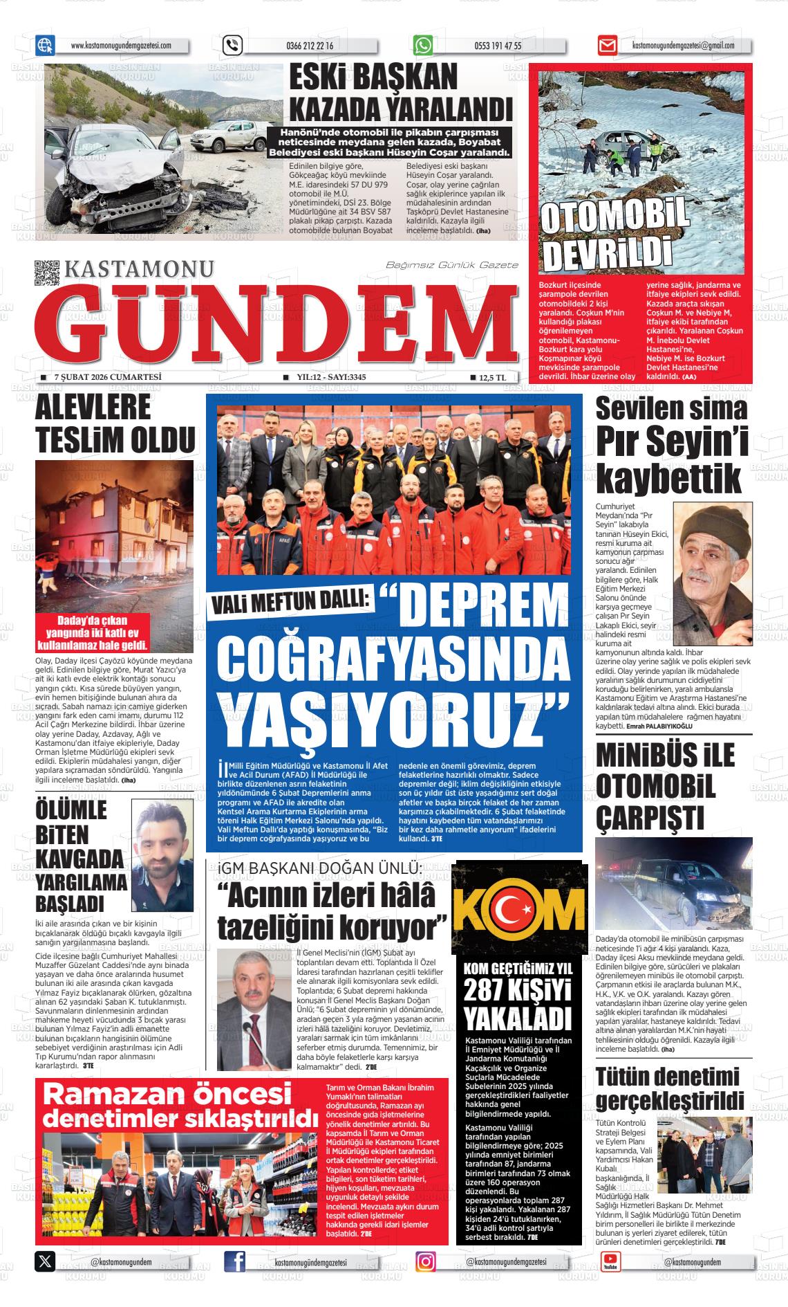 Kastamonu Gundem 07.02.2026