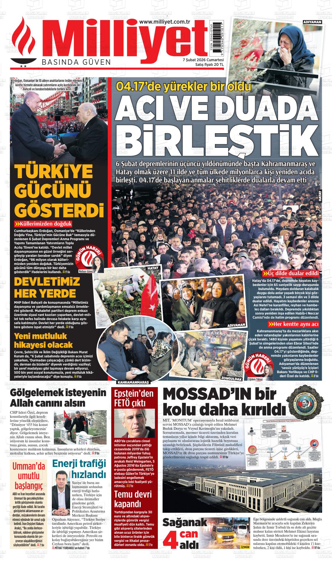 Milliyet Gazetesi 07.02.2026
