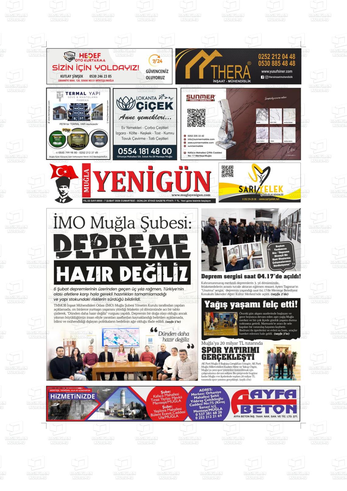 Mugla Yenigun 07.02.2026