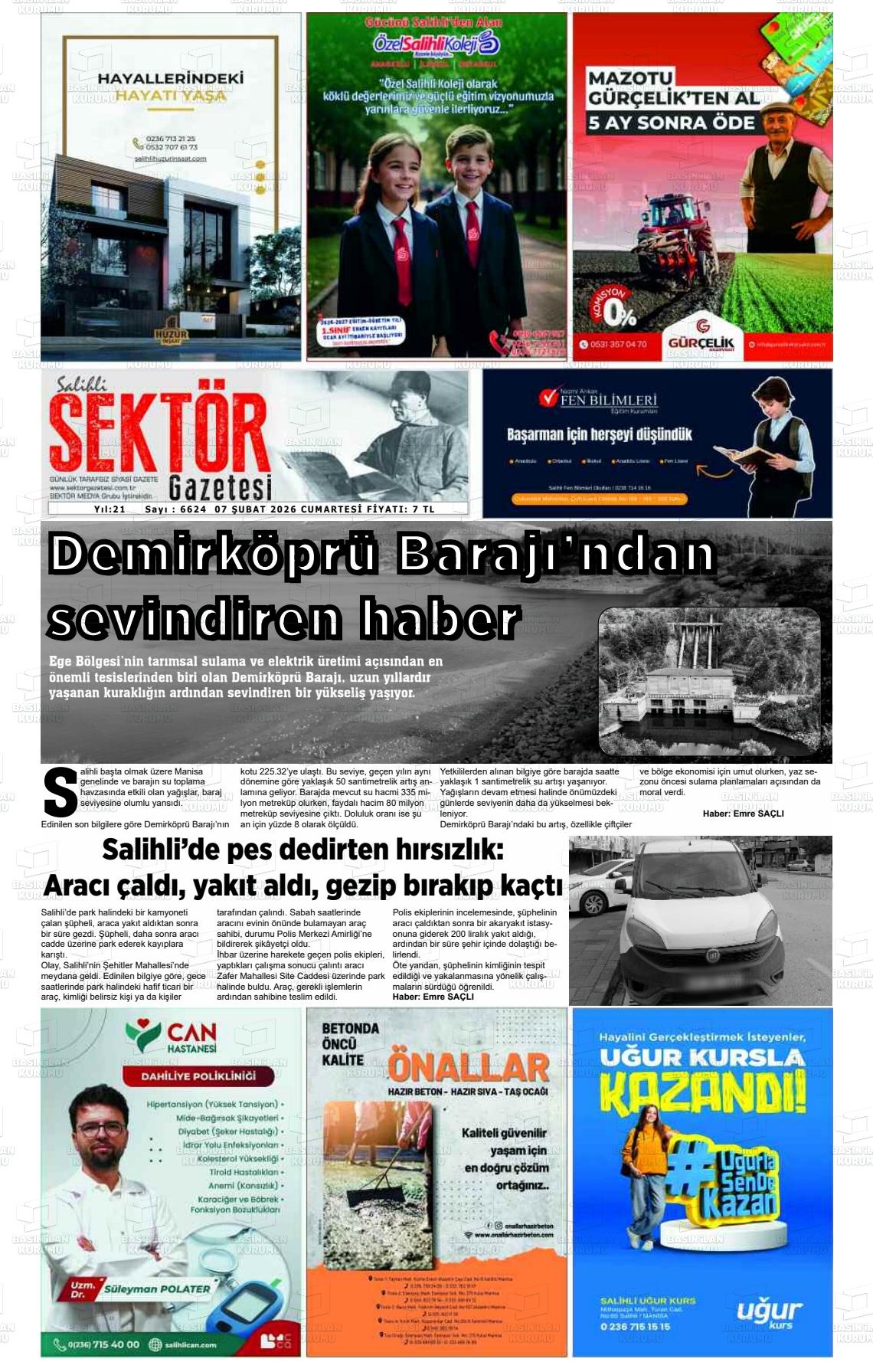 Manisa Salihlisektor 07.02.2026