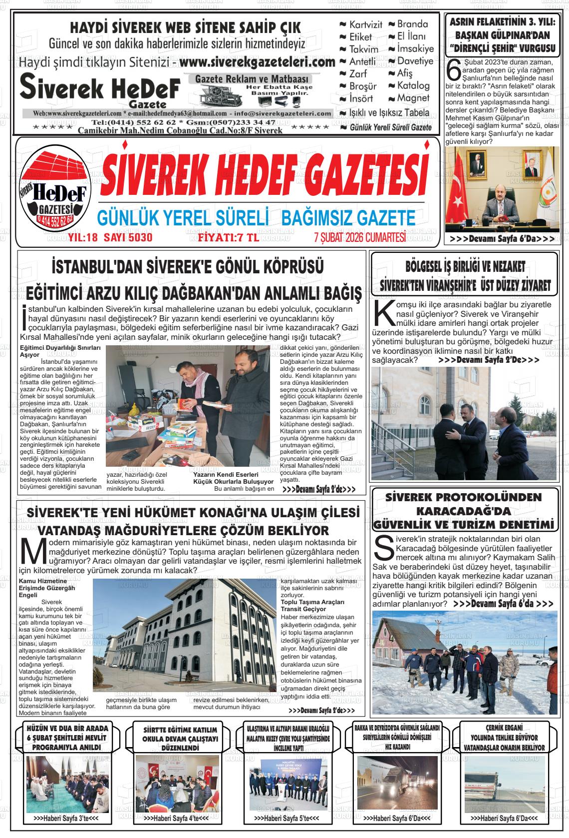 Sanliurfa Siverekhedef 07.02.2026