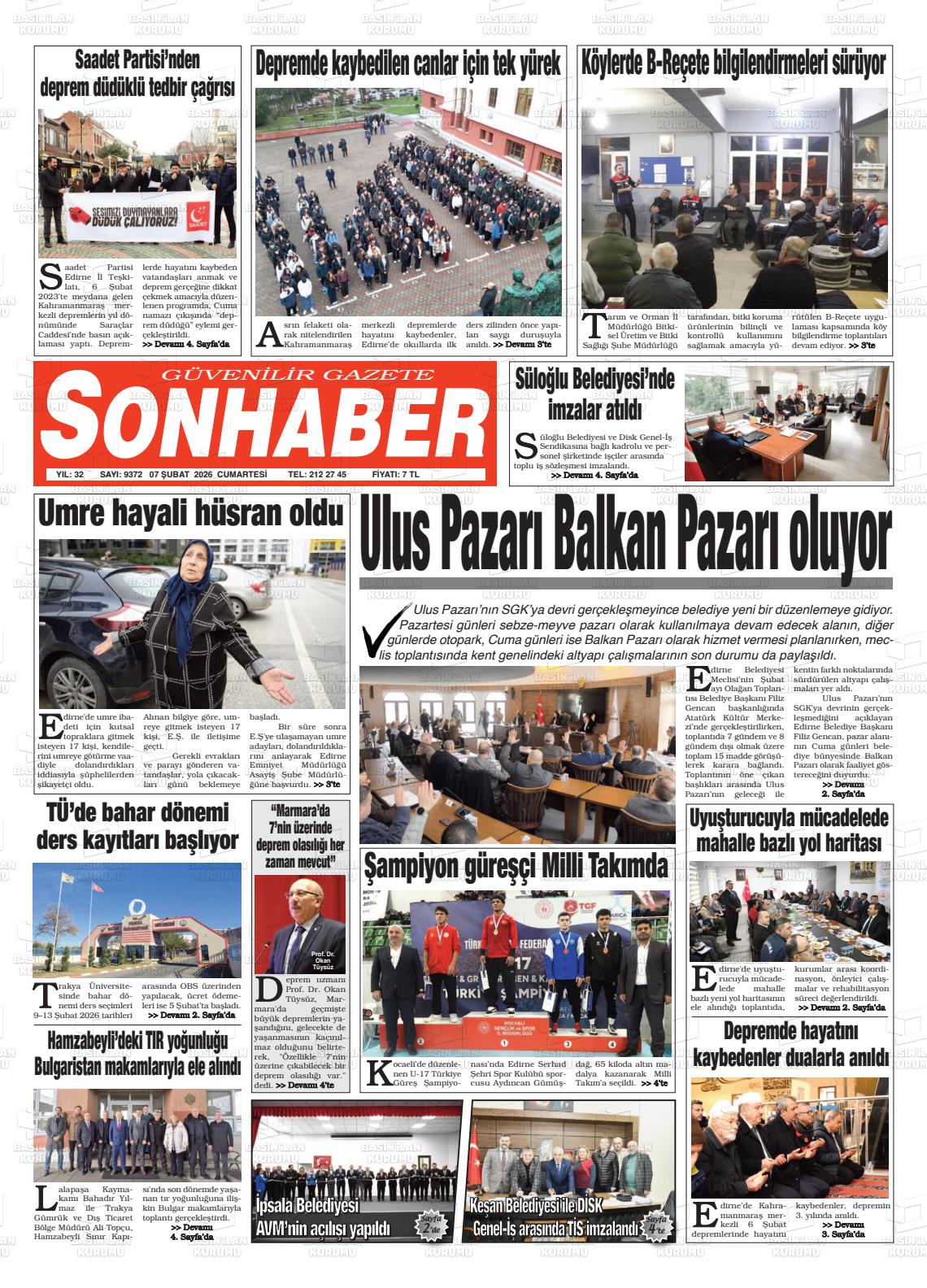 Eskisehir Sonhaber 07.02.2026