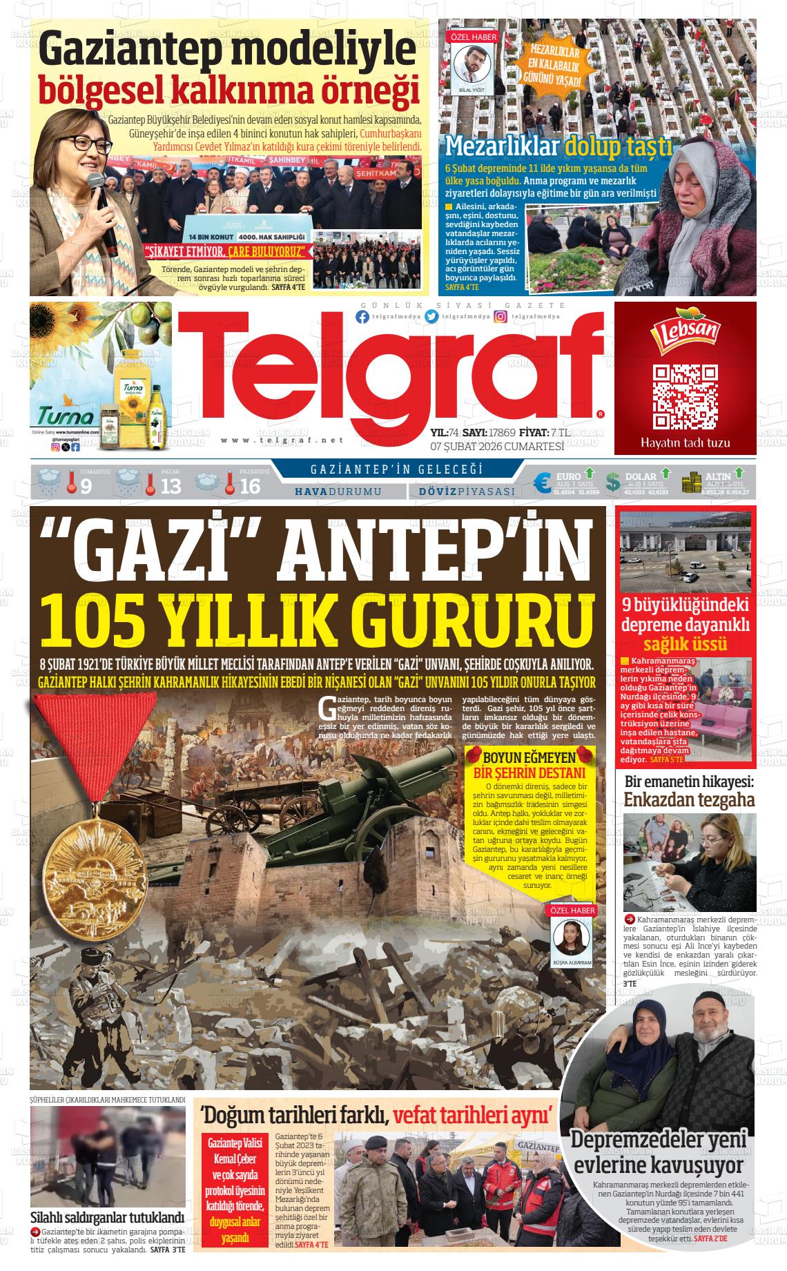 Gaziantep Telgraf 07.02.2026
