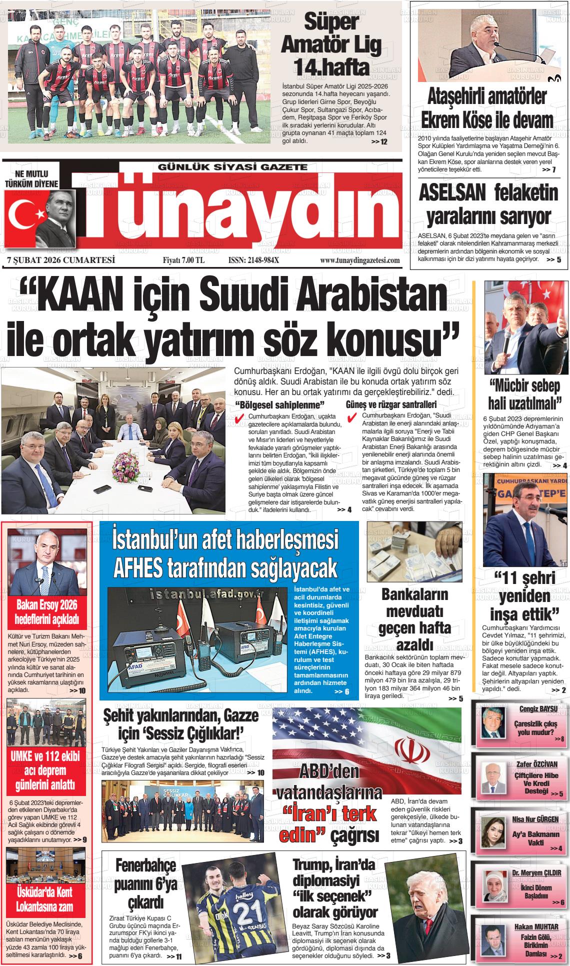 Istanbul Tunaydin 07.02.2026