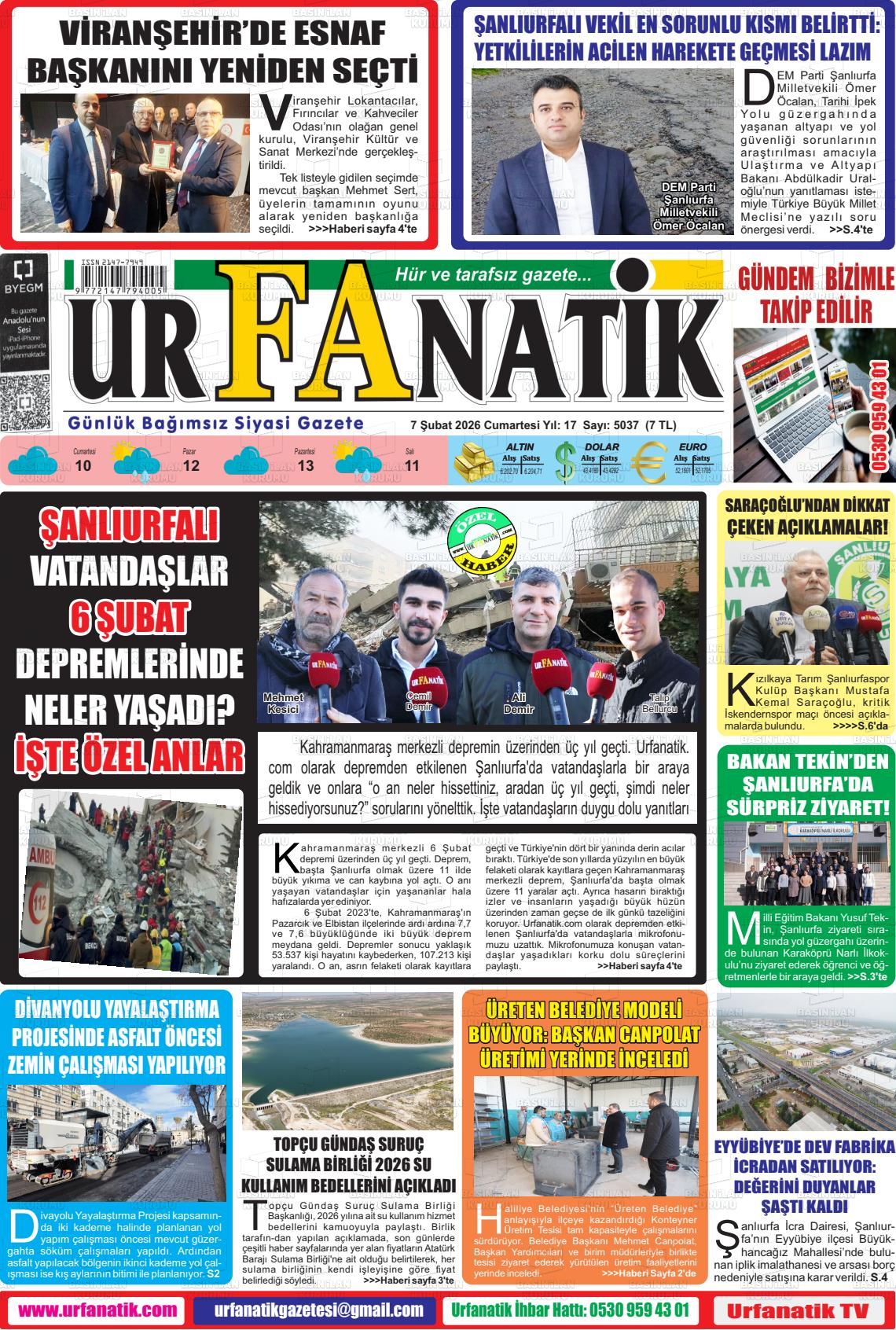 Sanliurfa Urfanatik 07.02.2026