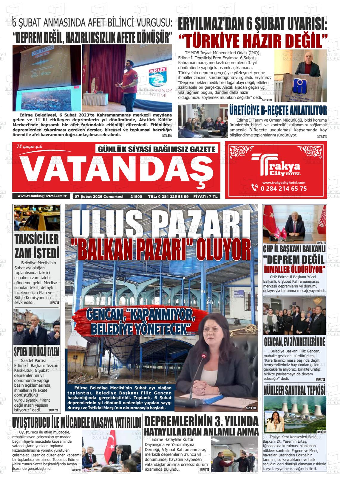 Edirne Vatandas 07.02.2026