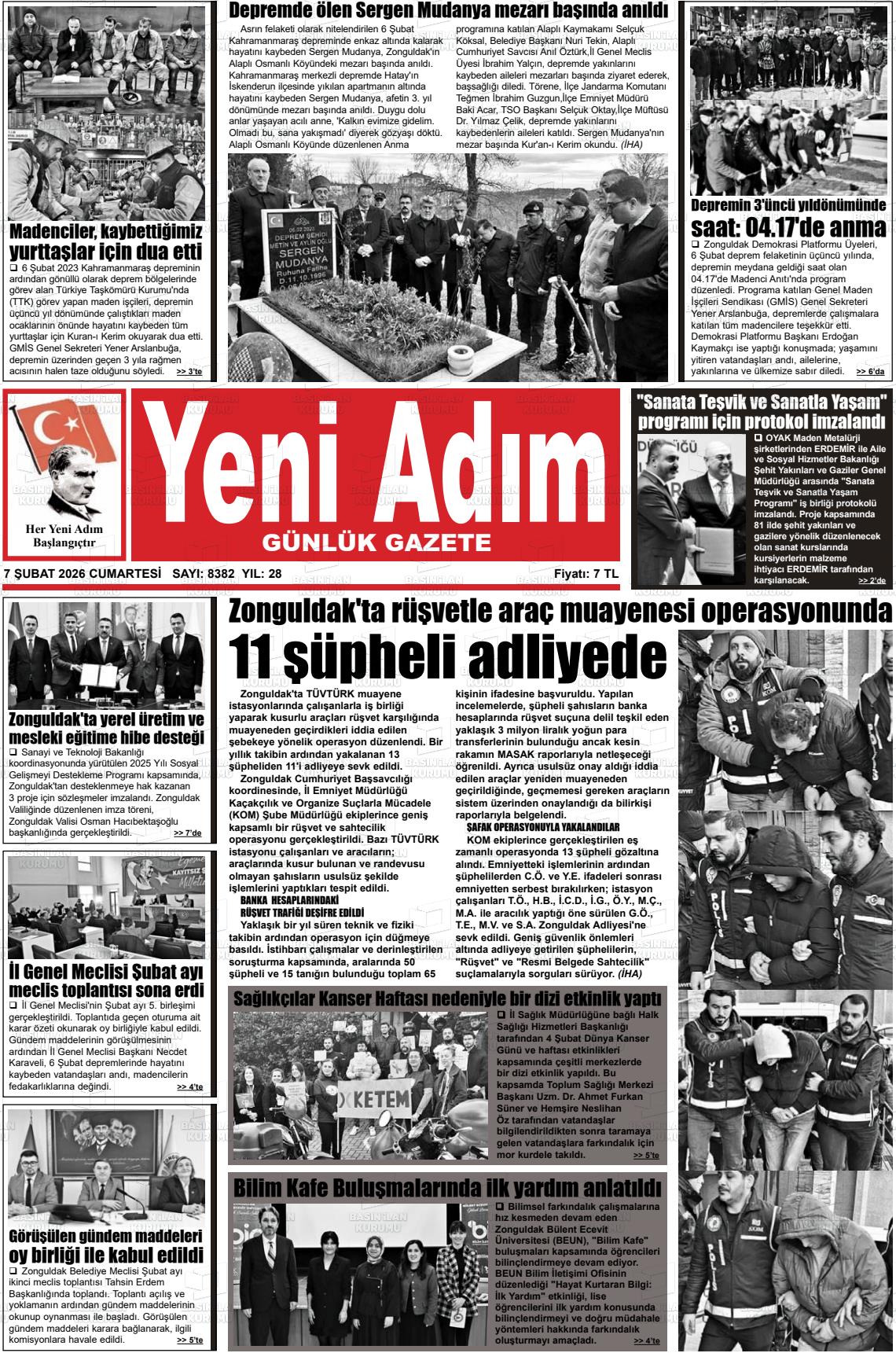 Zonguldak Yeniadim 07.02.2026