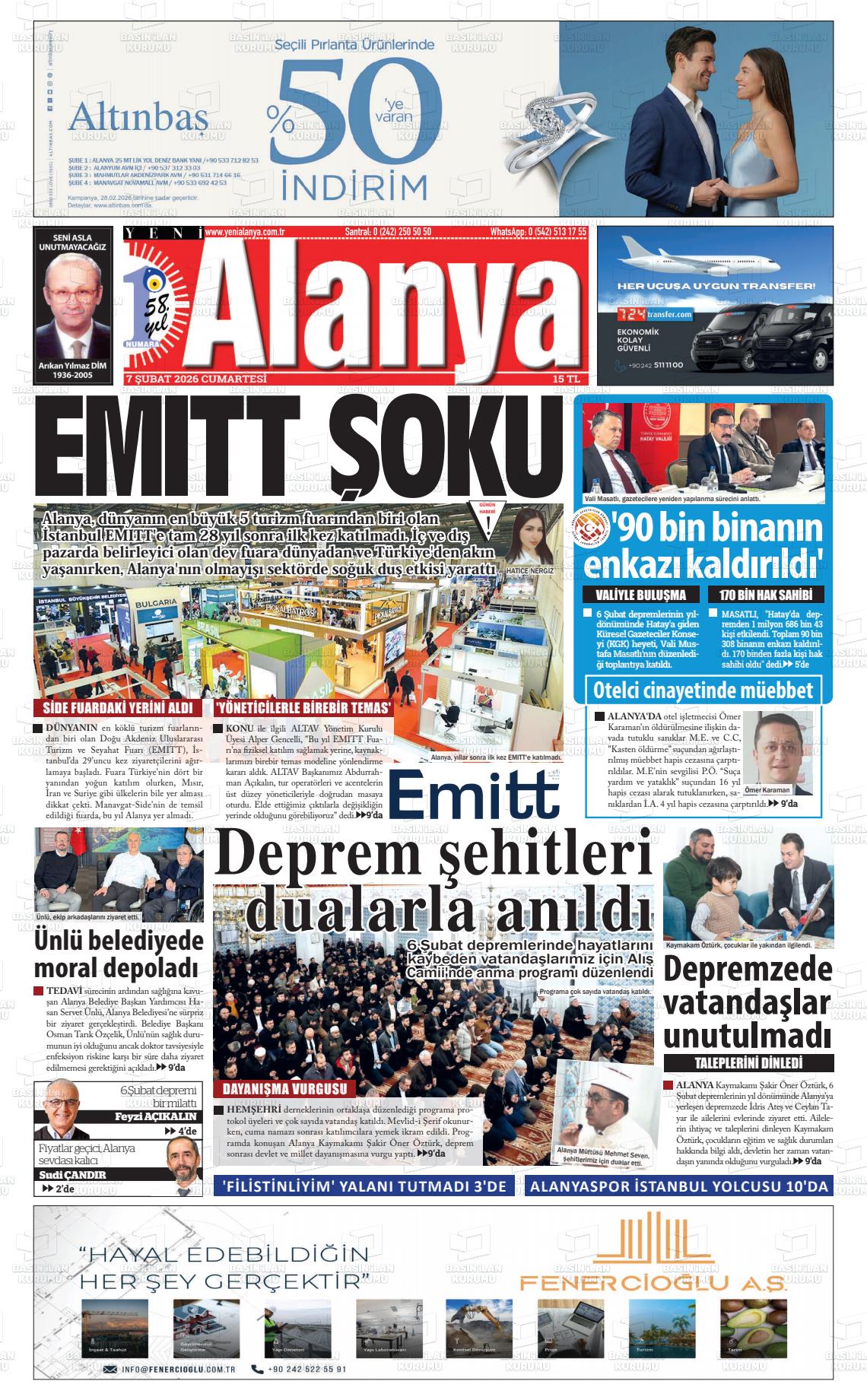 Antalya Yenialanya 07.02.2026