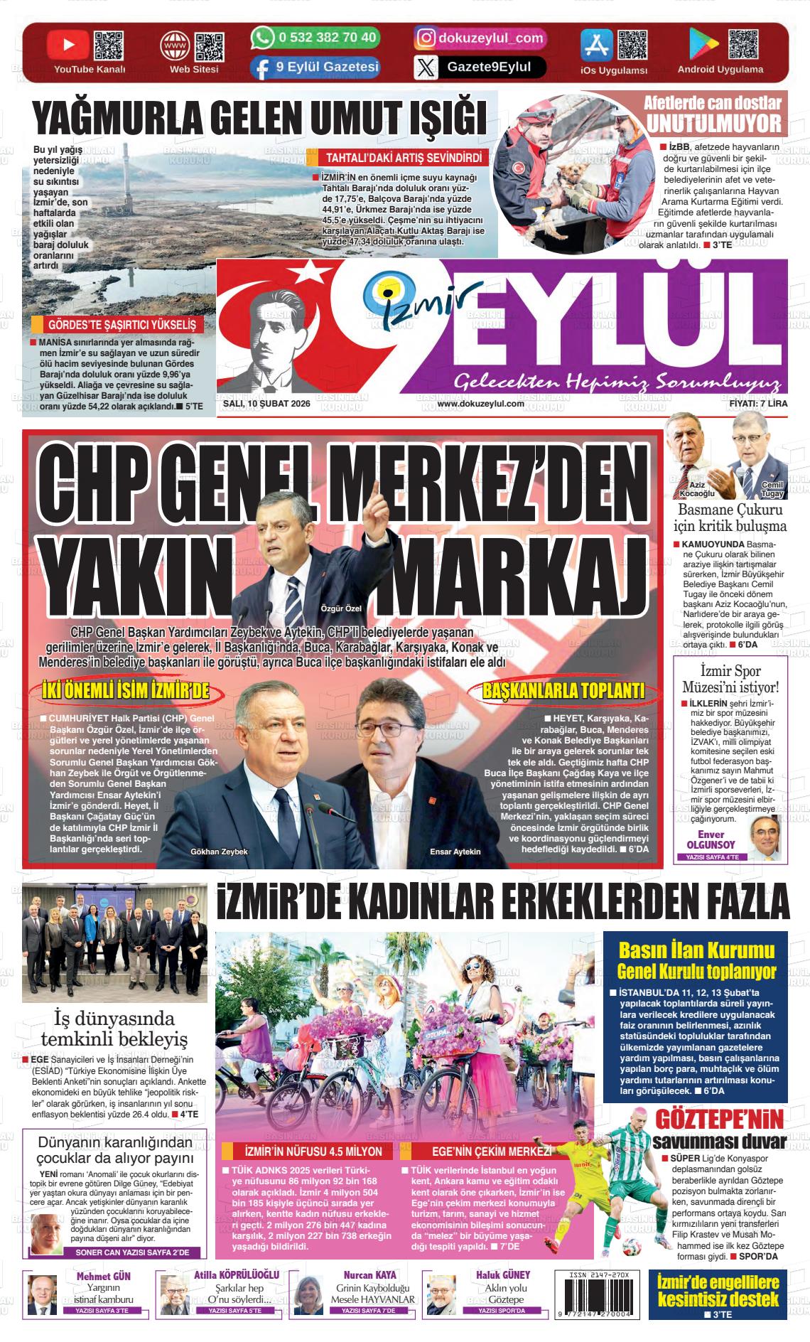 Izmir 9 Eylul 10.02.2026