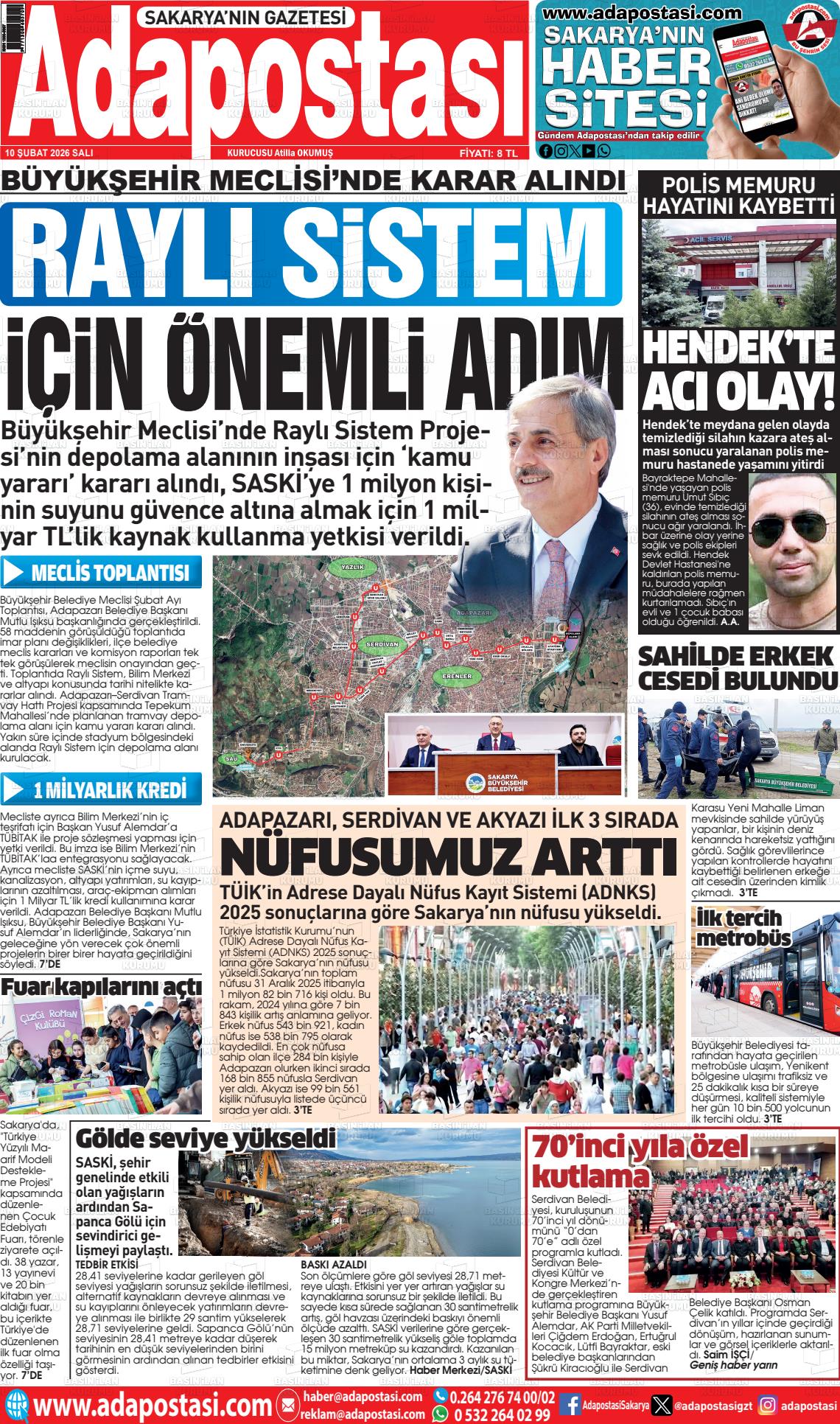 Sakarya Adapostasi 10.02.2026