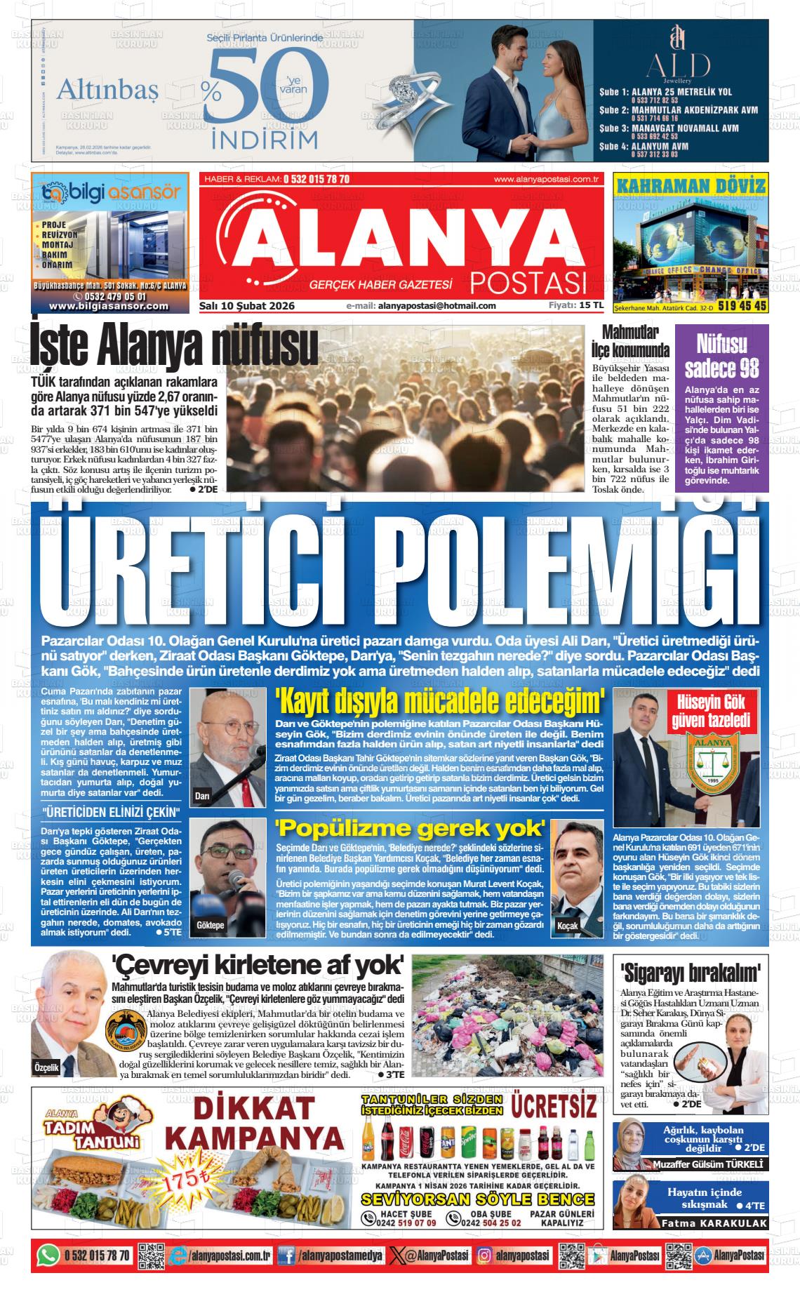 Antalya Alanyapostasi 10.02.2026