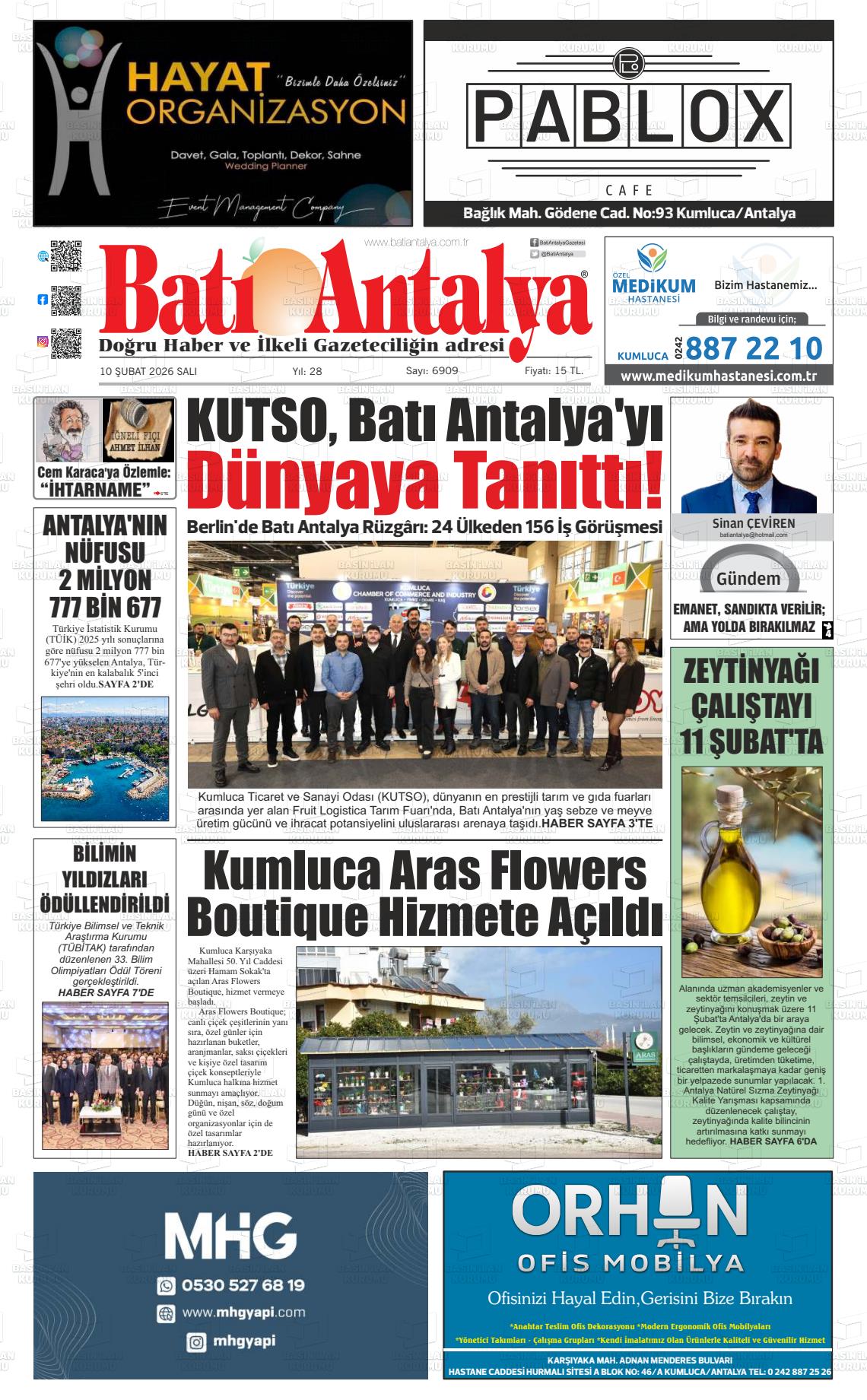Antalya Bati 10.02.2026