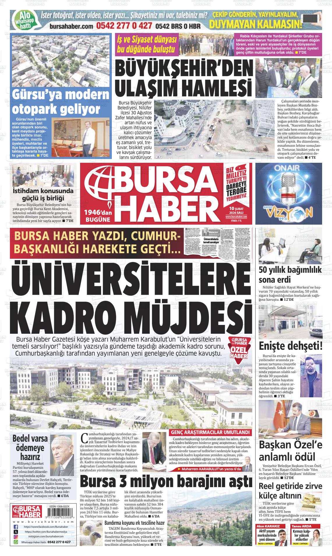 Bursa Haber 10.02.2026