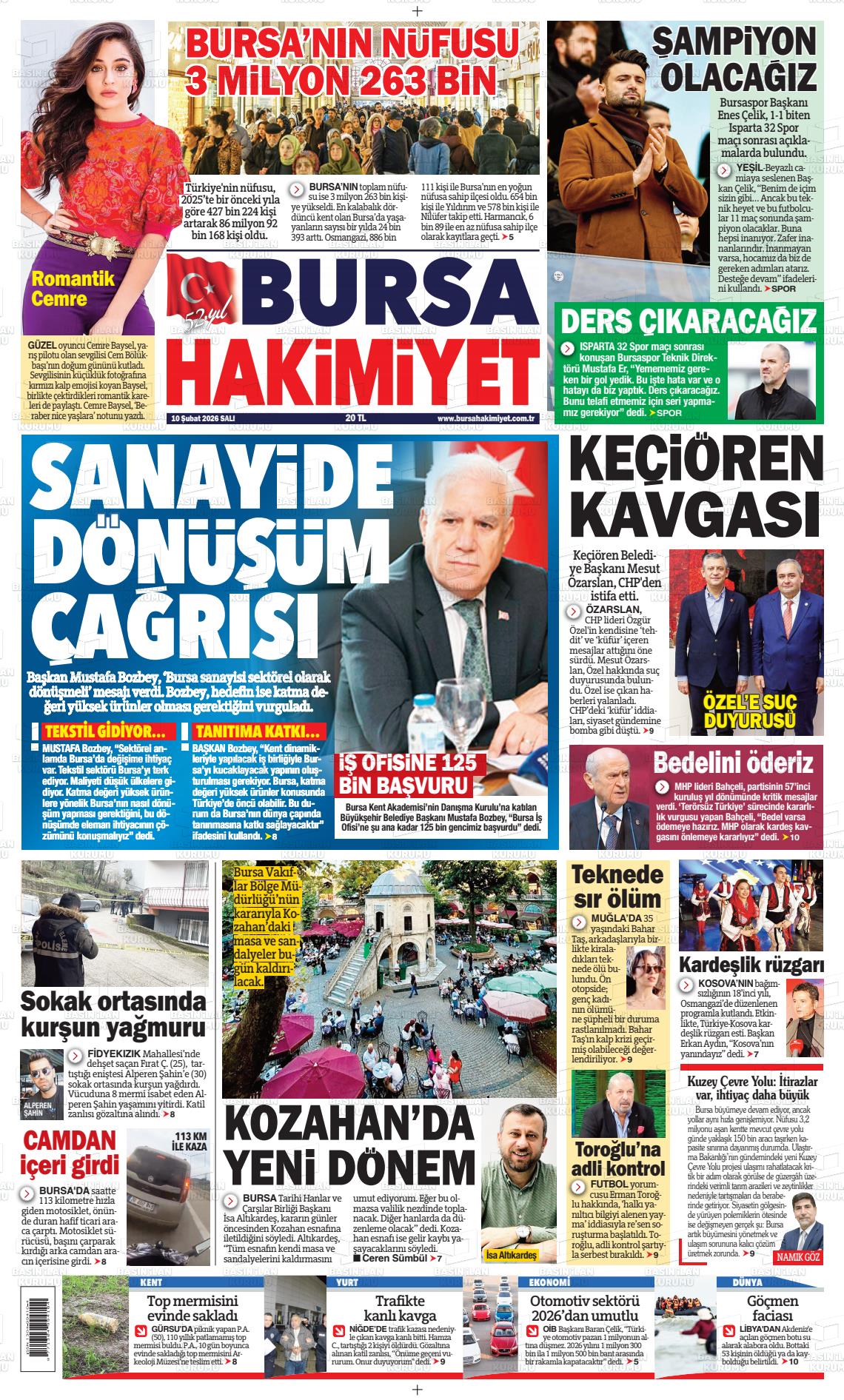 Bursa Hakimiyet 10.02.2026