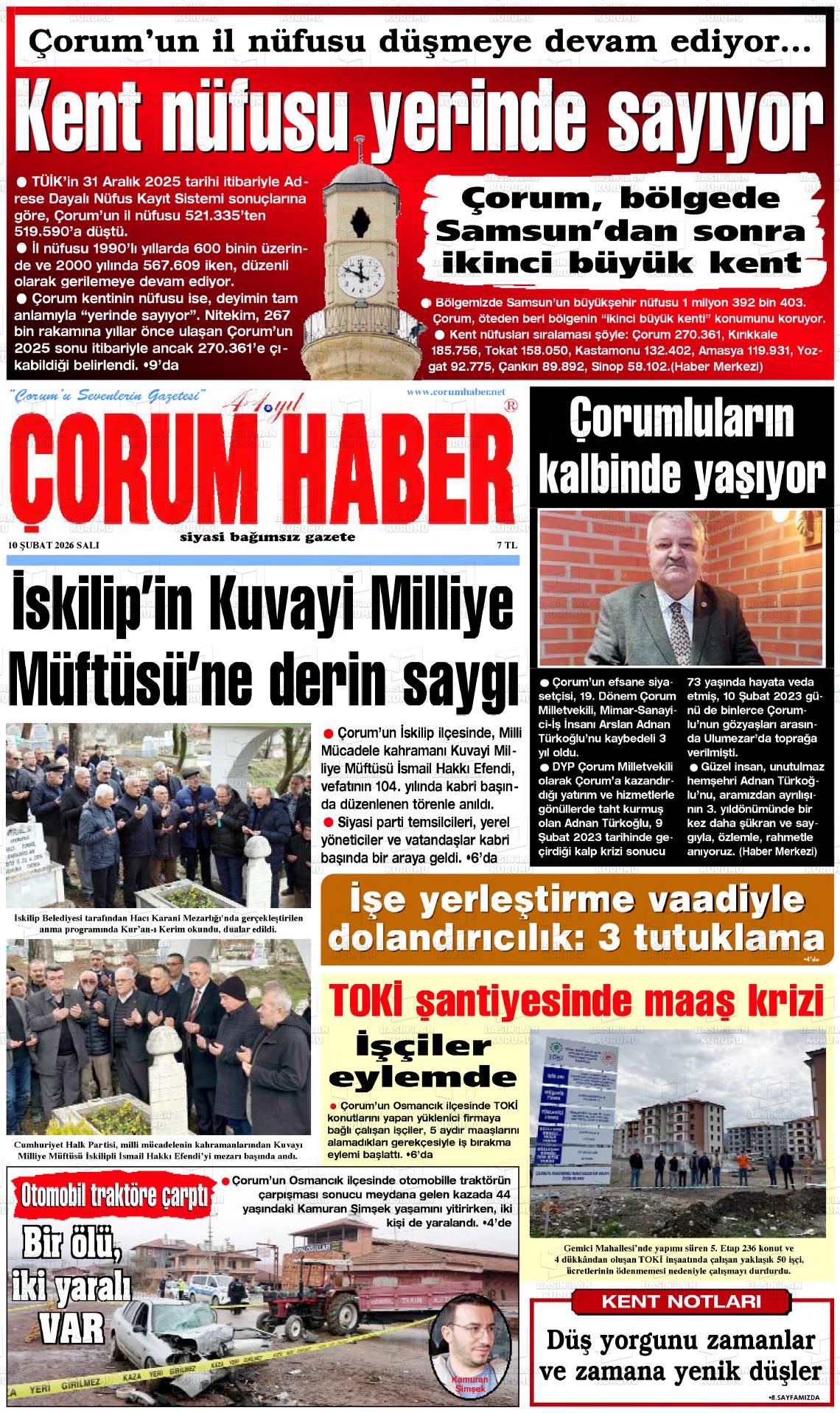 Corum Haber 10.02.2026