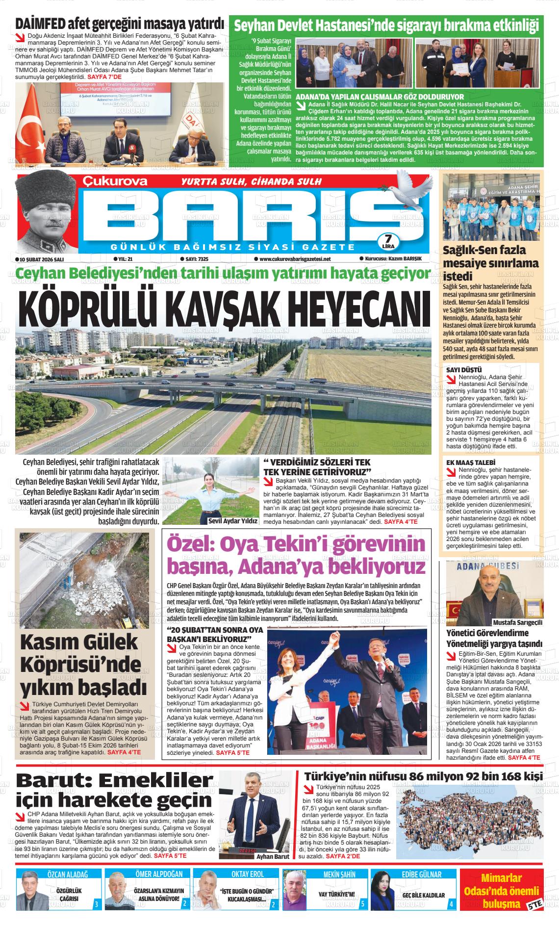 Adana Cukurovabaris 10.02.2026