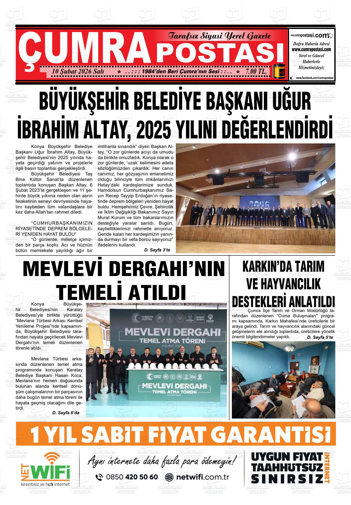 Konya Cumrapostasi 10.02.2026