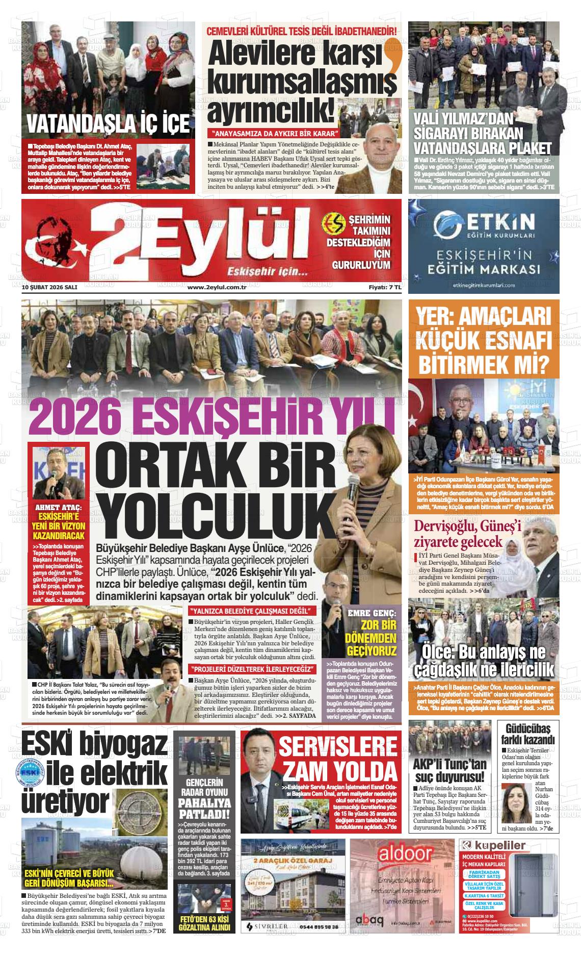 Eskisehir 2 Eylul 10.02.2026