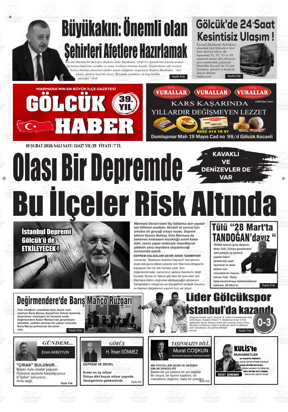 Kocaeli Golcukhaber 10.02.2026