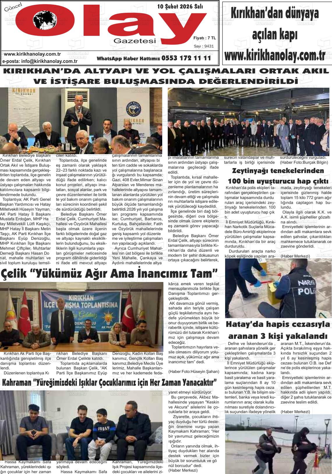 Hatay Guncelolay 10.02.2026