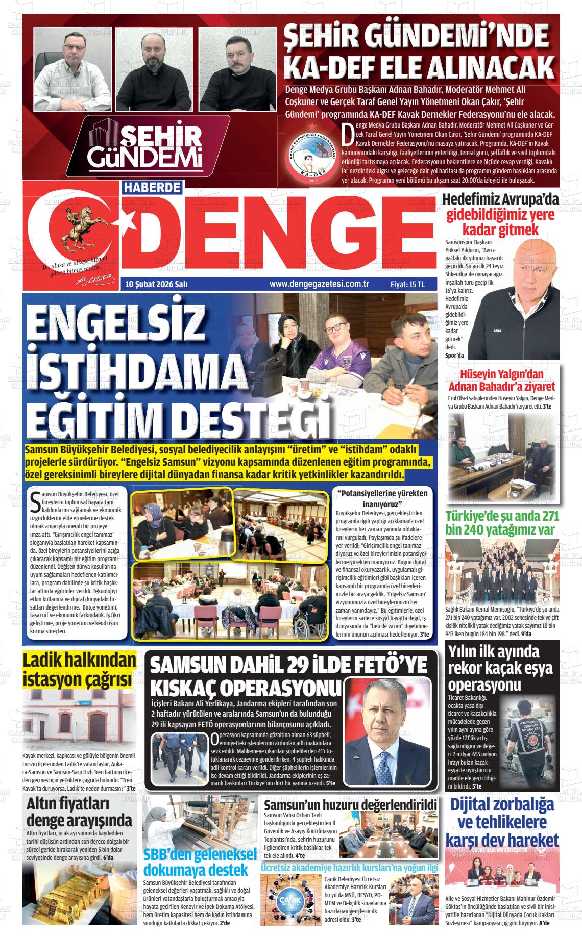 Samsun Haberdedenge 10.02.2026