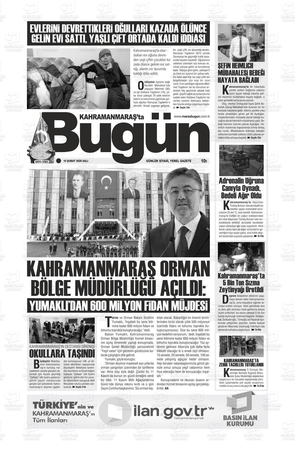 Kahramanmaras Tabugun 10.02.2026