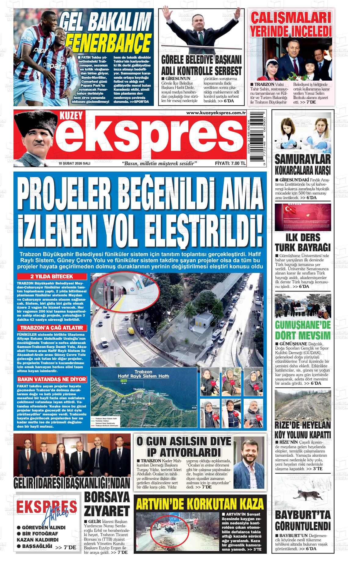 Trabzon Kuzeyekspres 10.02.2026