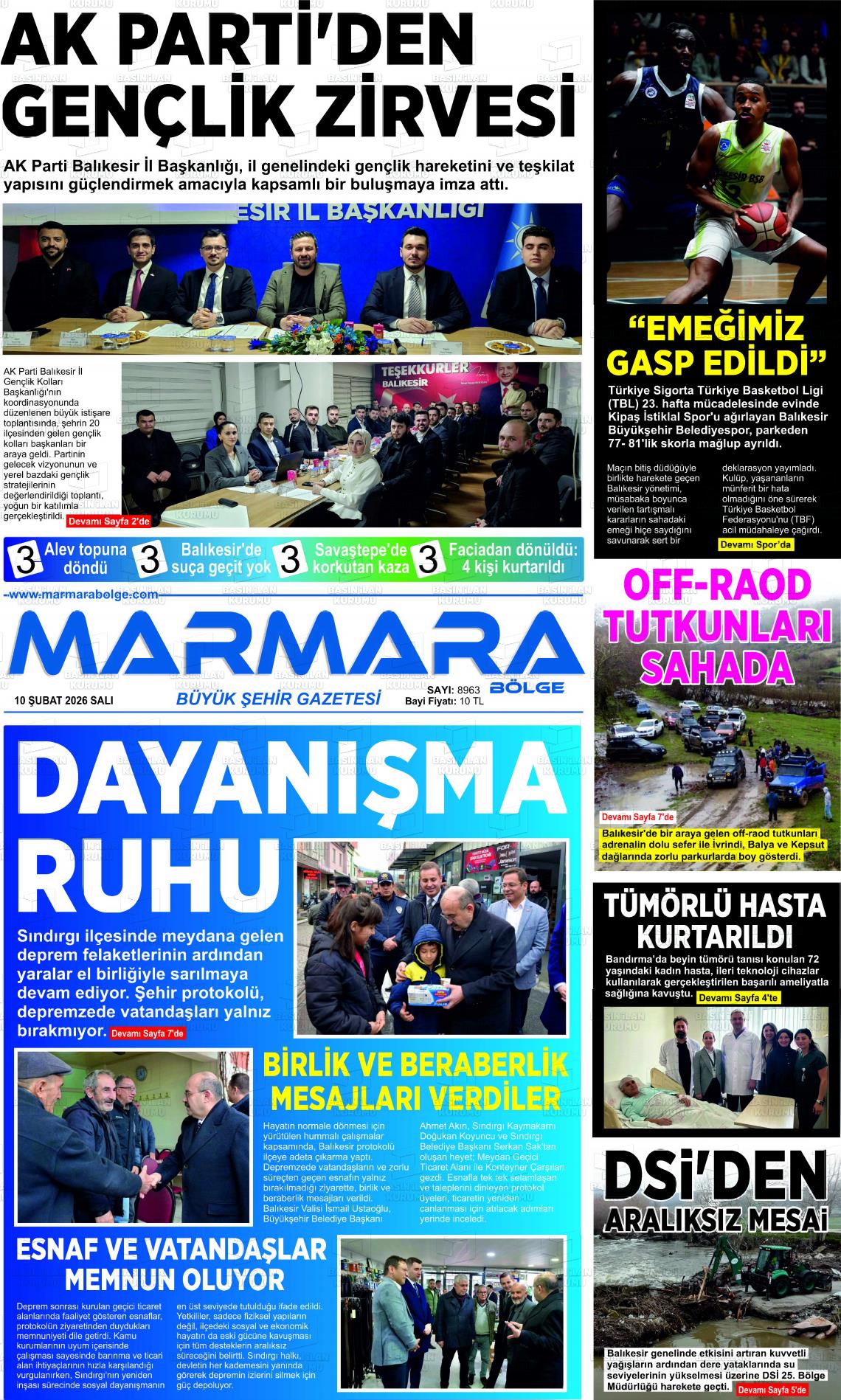 Balikesir Marmarabolge 10.02.2026