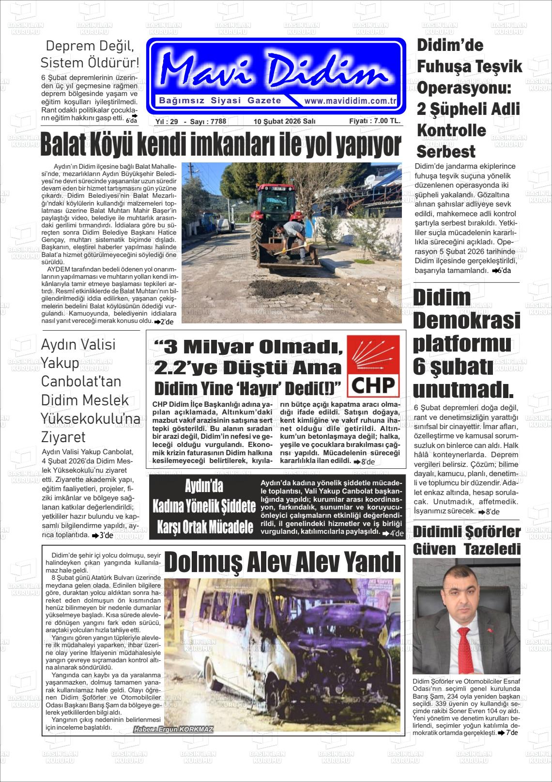 Aydin Mavididim 10.02.2026