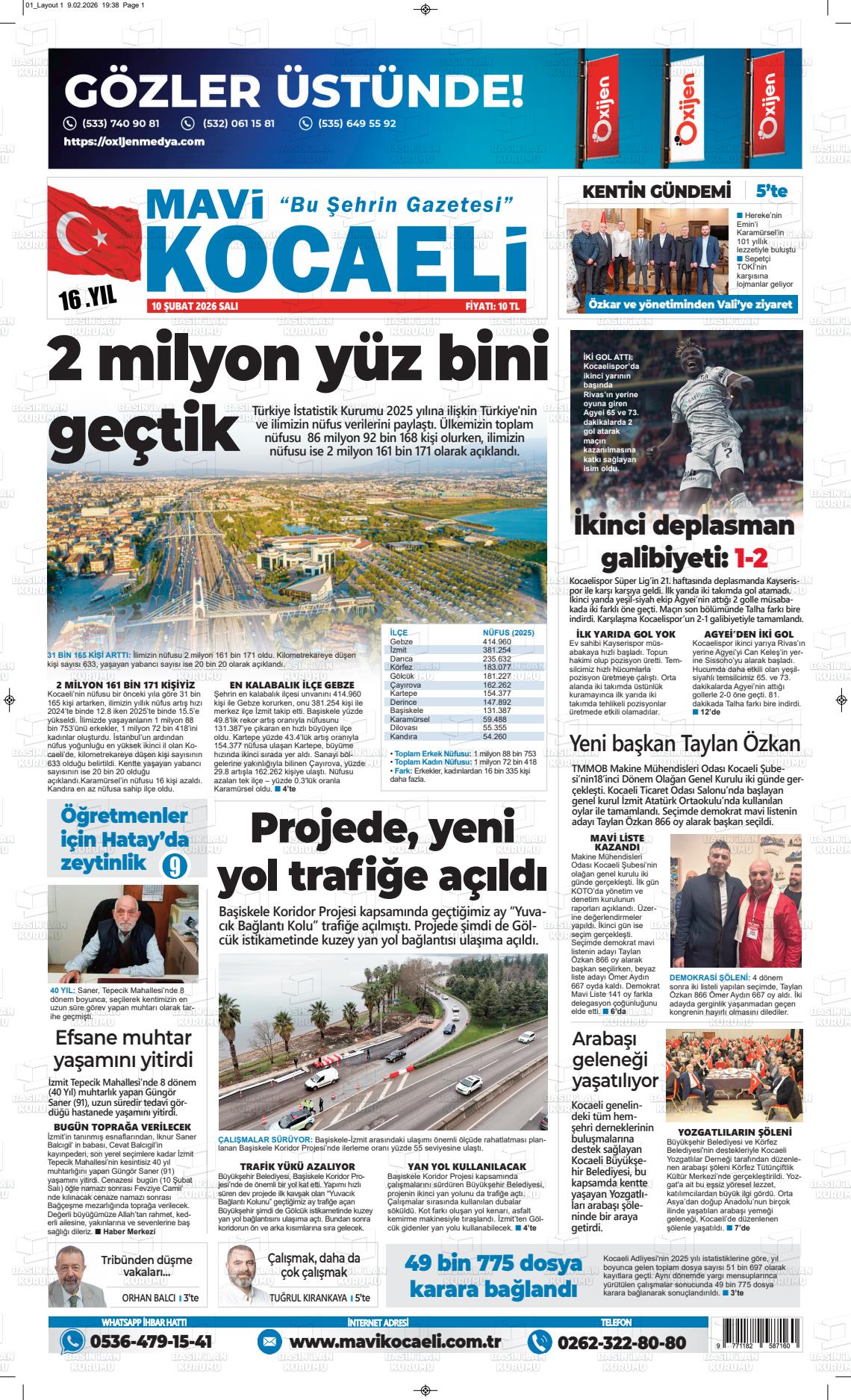 Kocaeli Mavi 10.02.2026