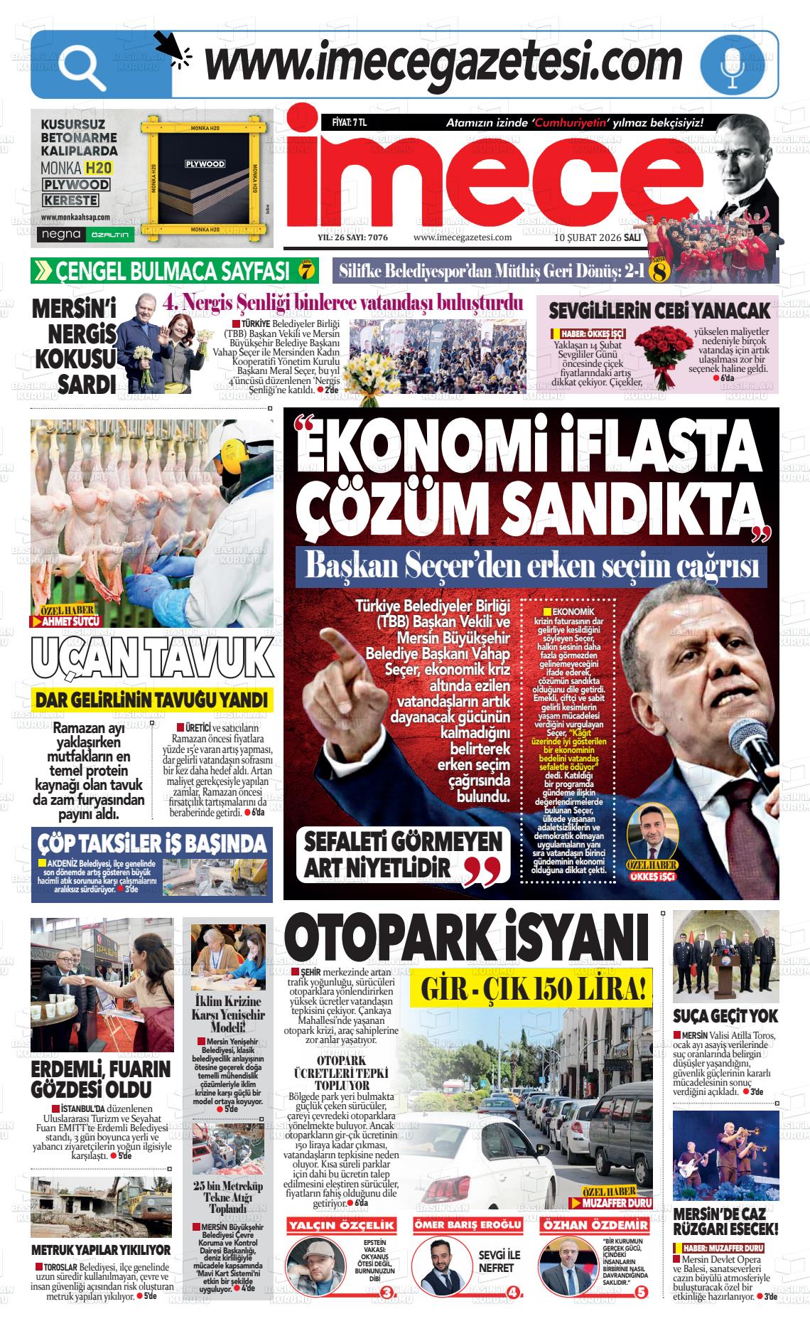 Mersin Imece 10.02.2026