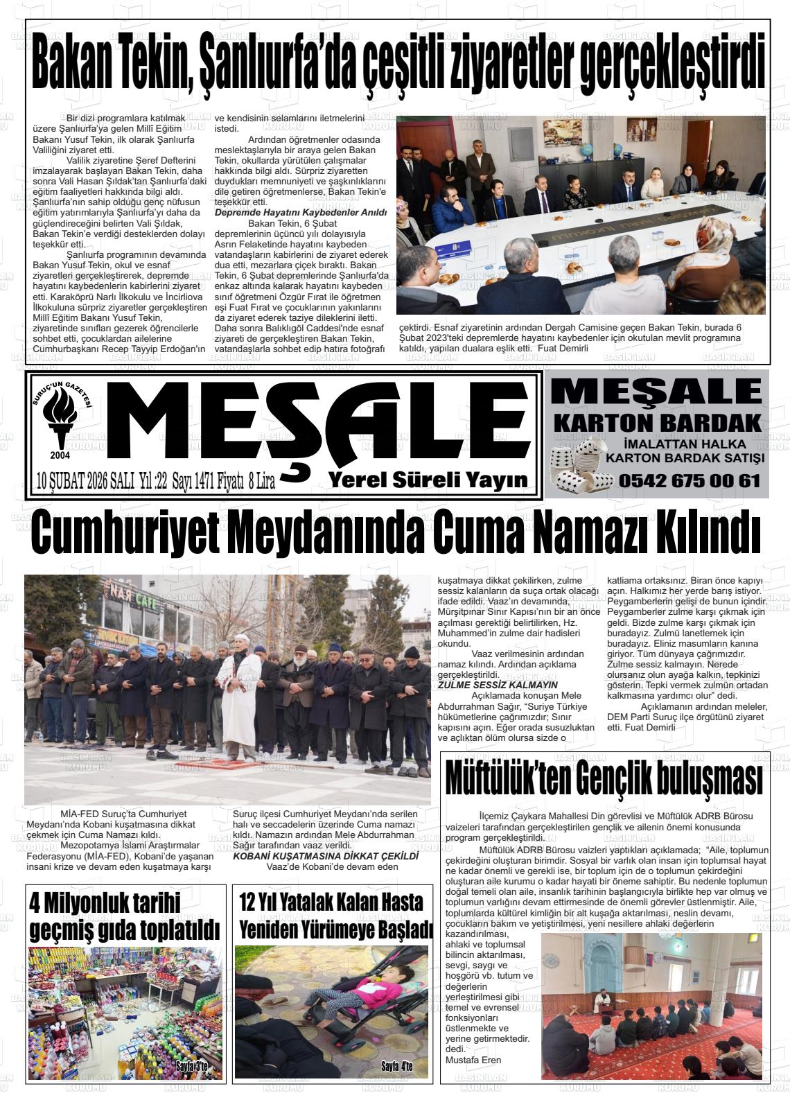 Sanliurfa Mesale 10.02.2026