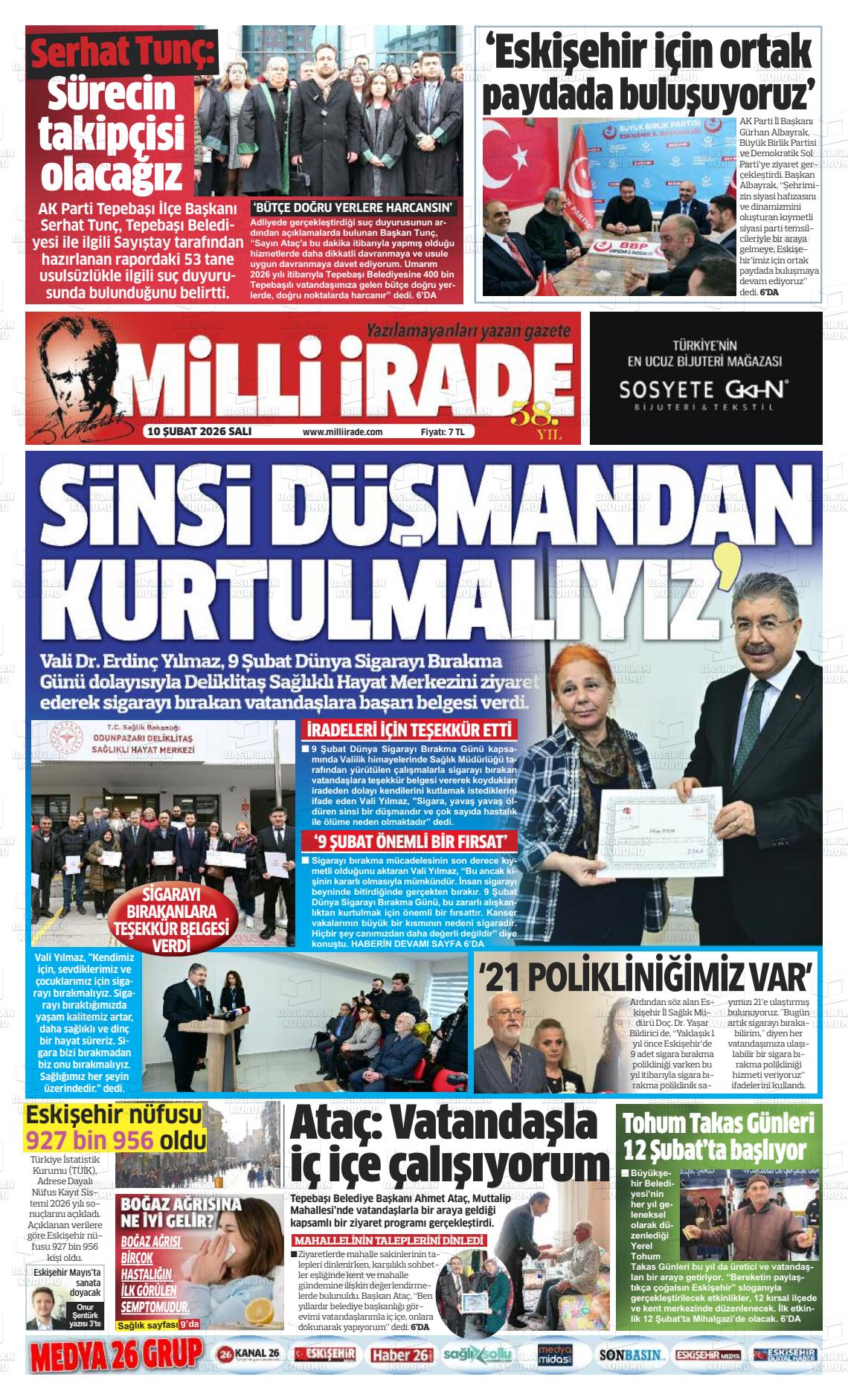 Konya Milliirade 10.02.2026