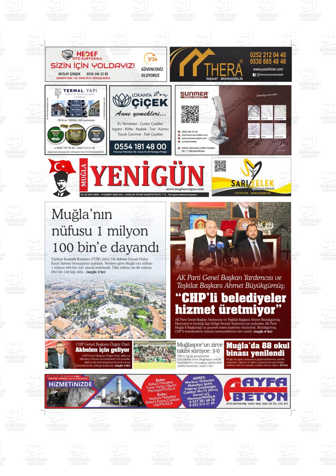 Mugla Yenigun 10.02.2026