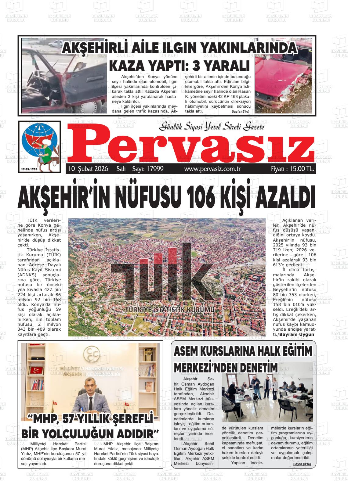 Konya Pervasiz 10.02.2026