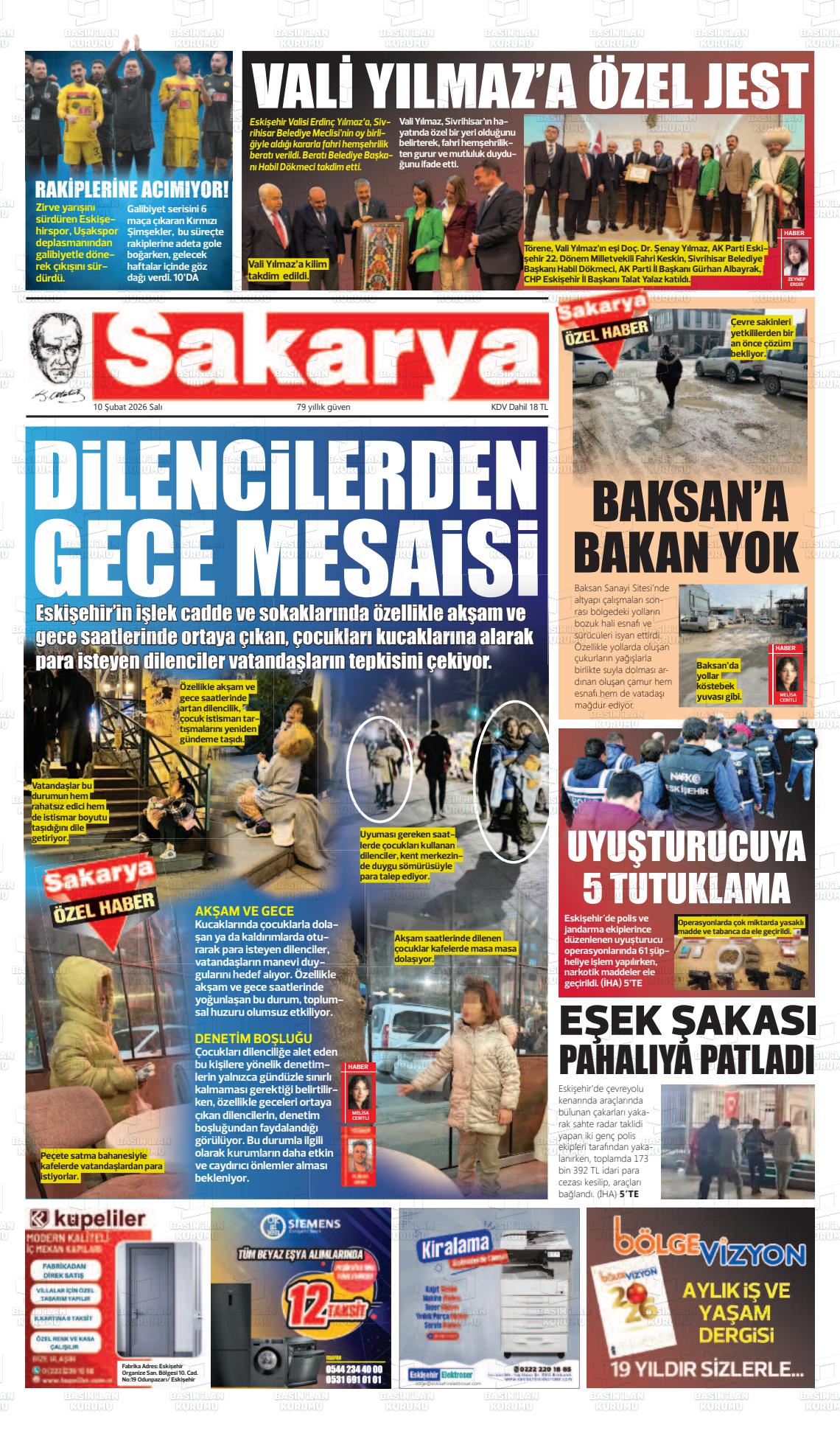 Eskisehir Sakarya 10.02.2026