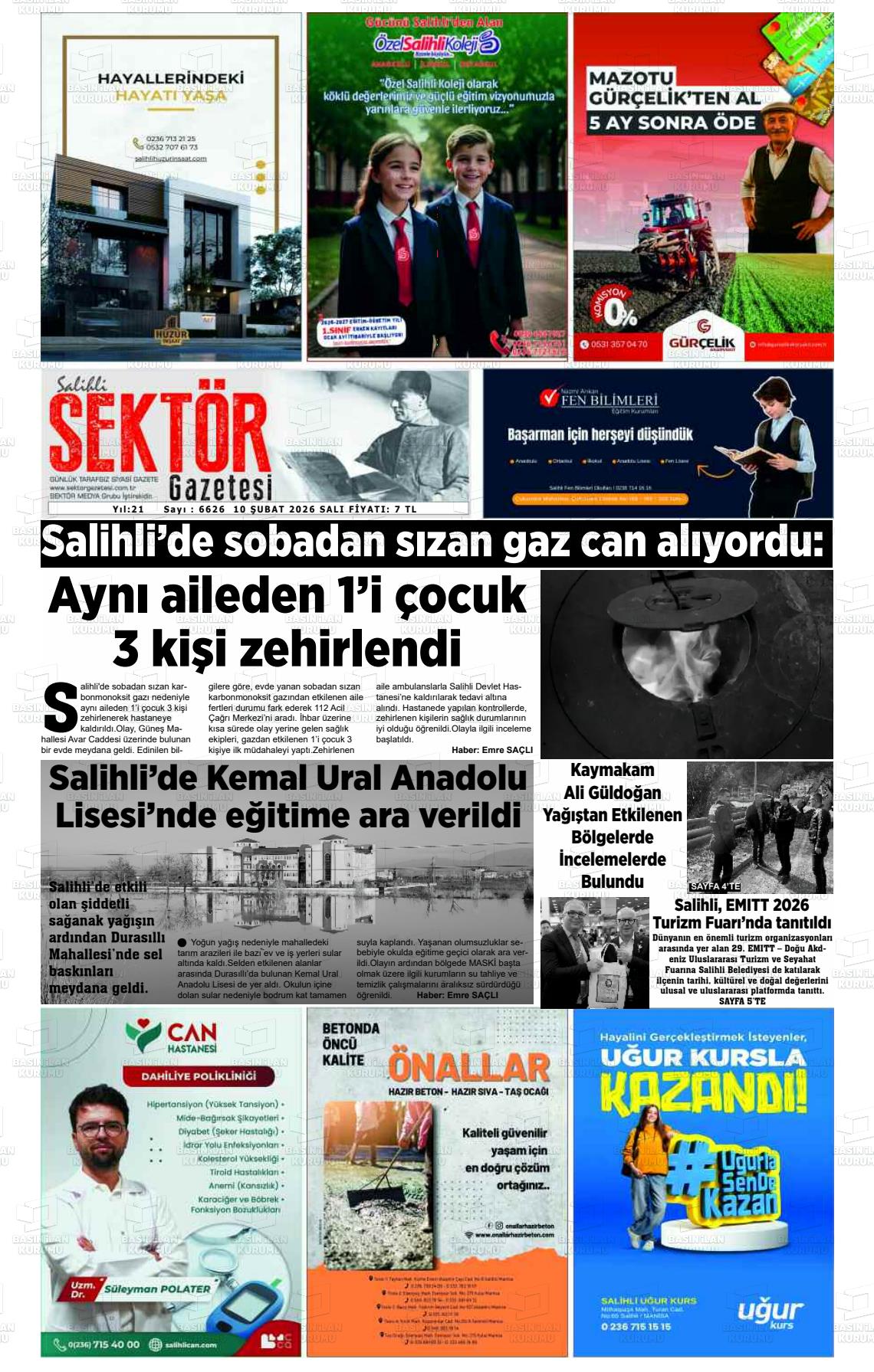 Manisa Salihlisektor 10.02.2026